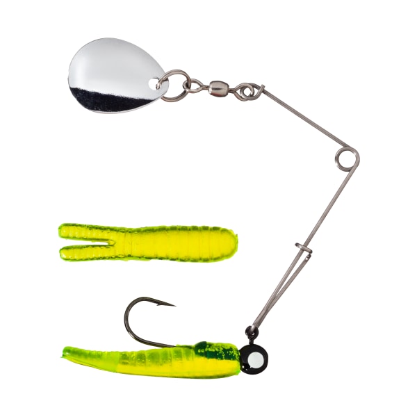 Johnson Original Beetle Spin - 1/8 oz. - Flourescent Chartreuse with Silver Blade