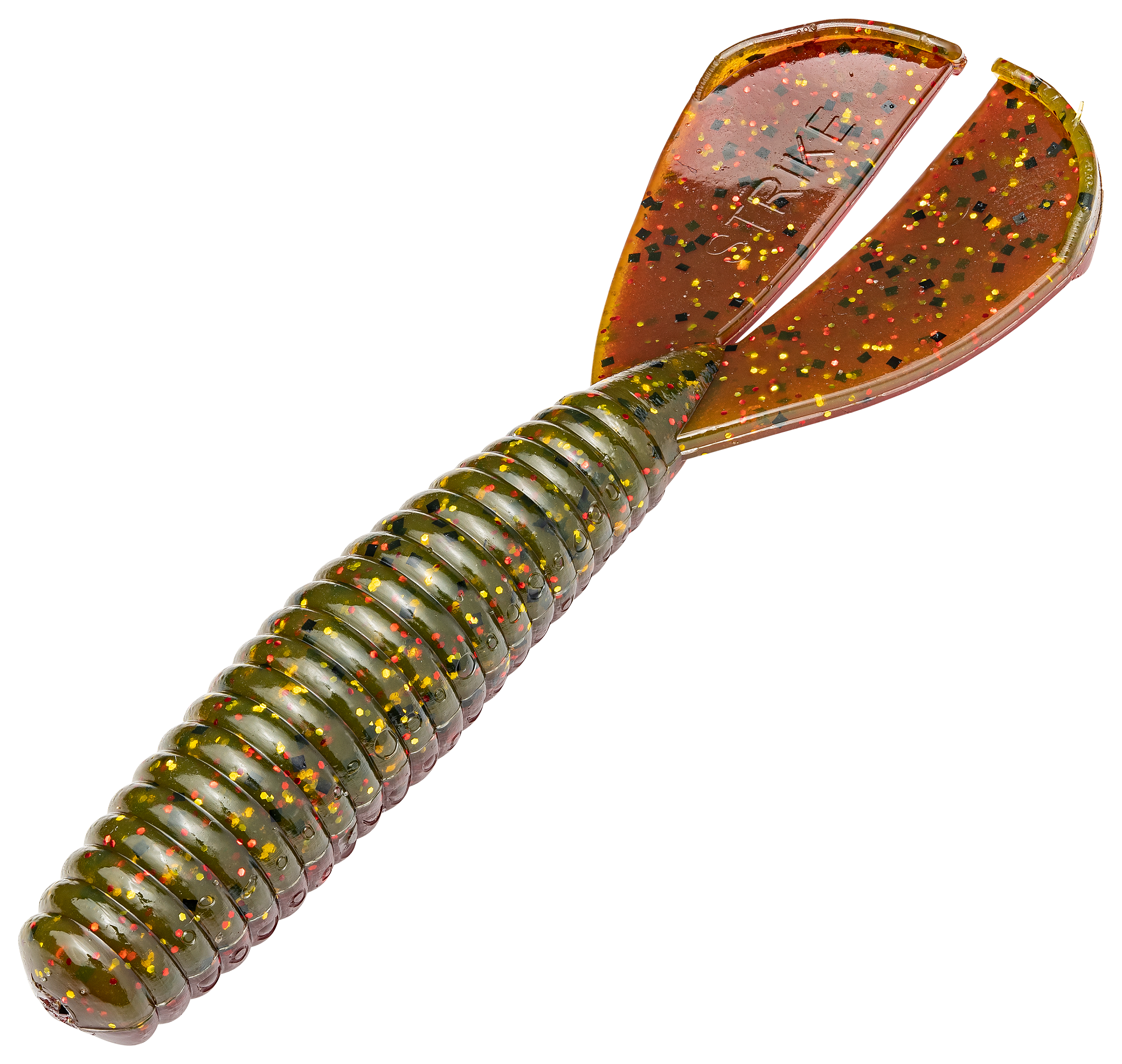 Strike King Rage Tail Magnum Twin Tail Menace Grub - Falcon Lake Craw