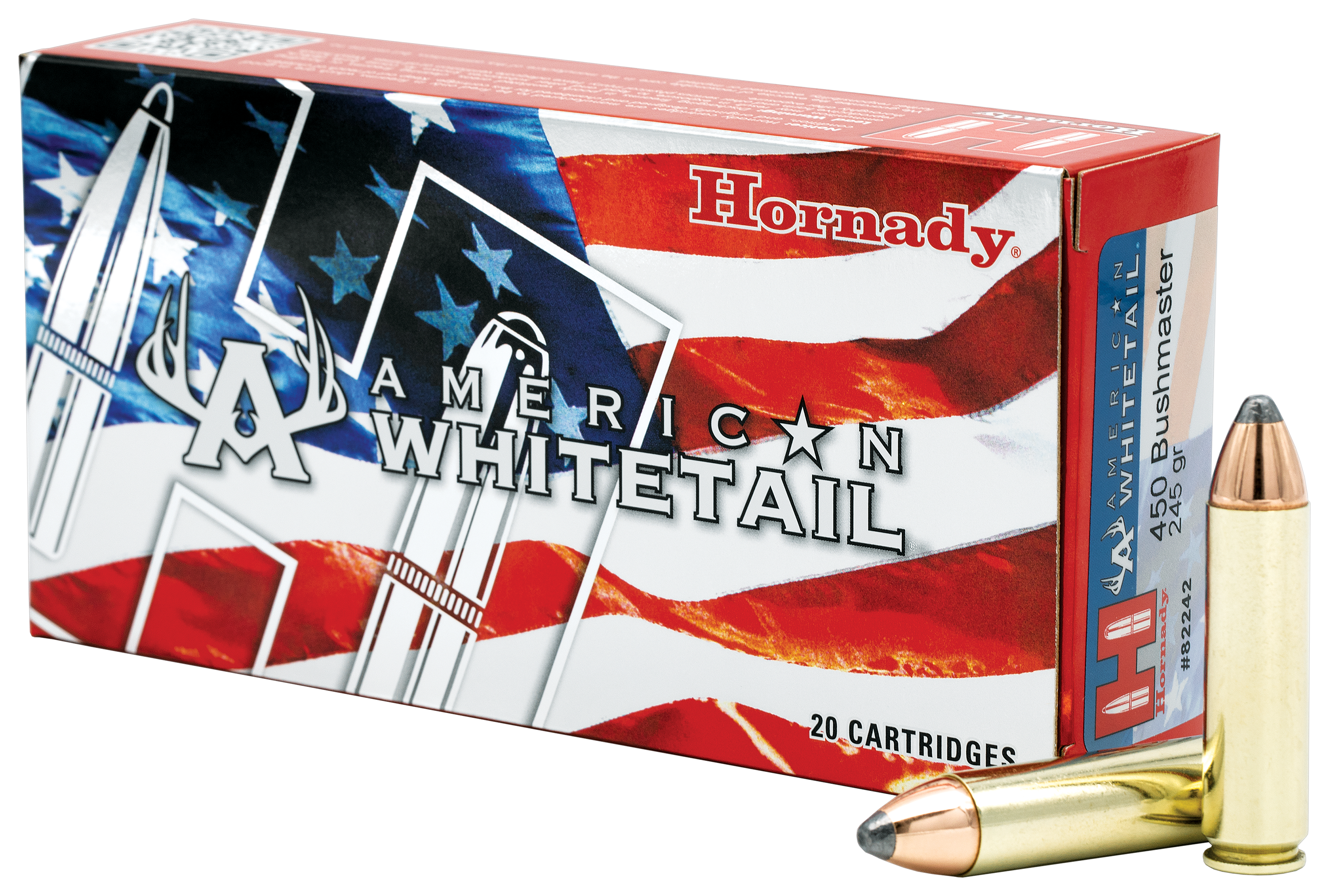 Image of Hornady American Whitetail .450 Bushmaster 245 Grain Centerfire Rifle Ammo