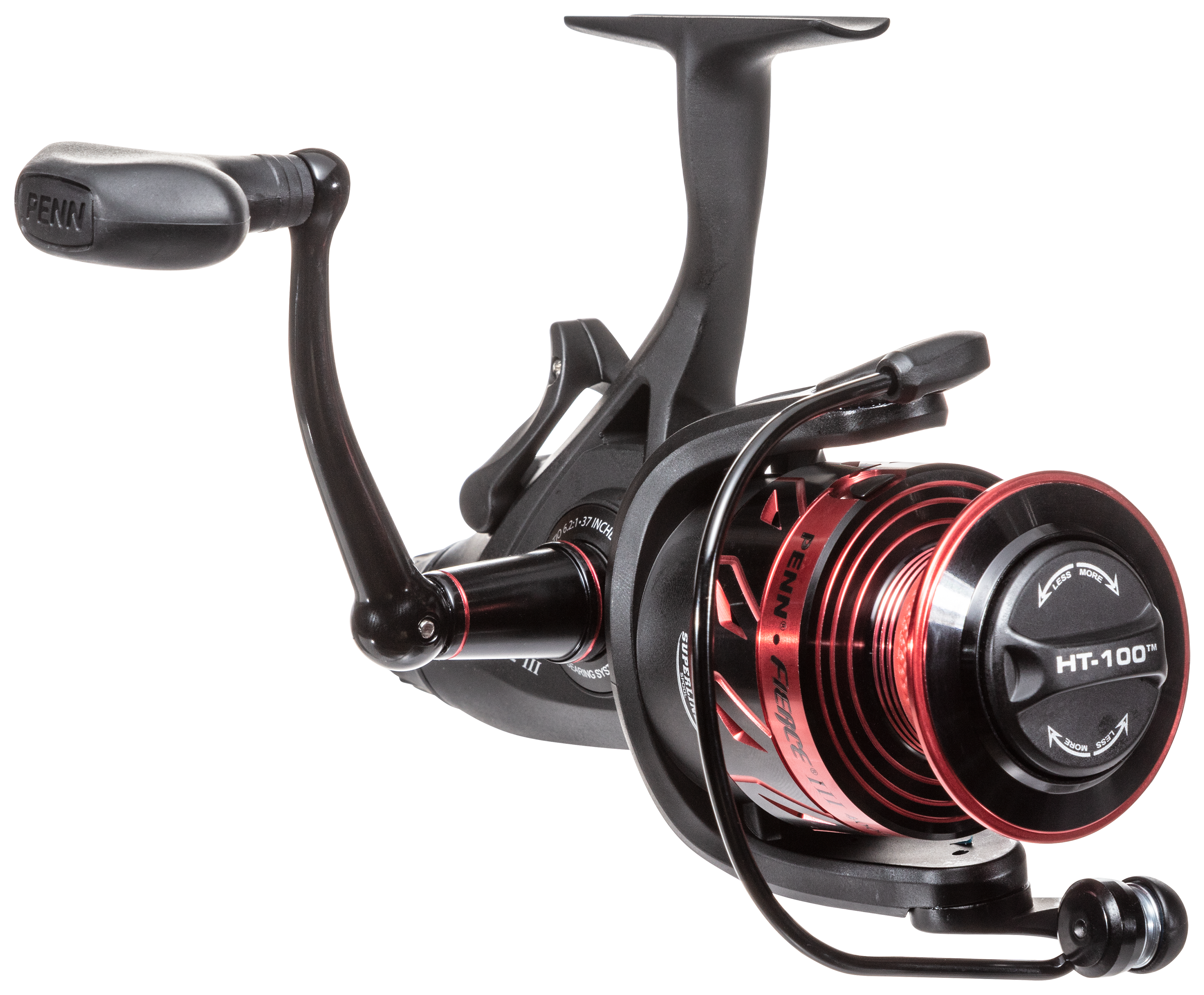  Penn Fierce Iii Live Liner Spinning Fishing Reel, Red, Black,  6000 - Plastic Clam : Sports & Outdoors