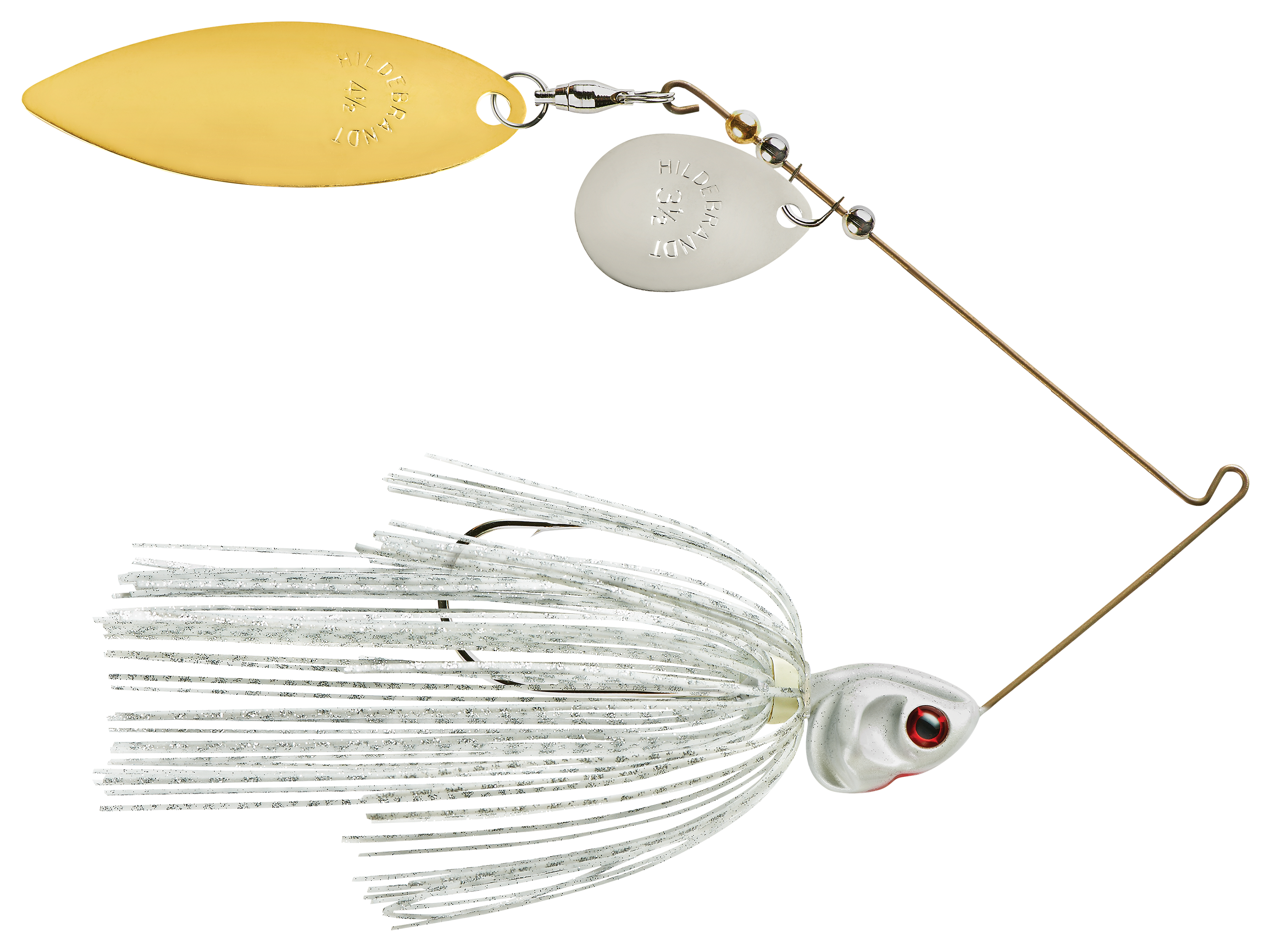 Booyah Tandem Blade Spinnerbait, White/Chartreuse