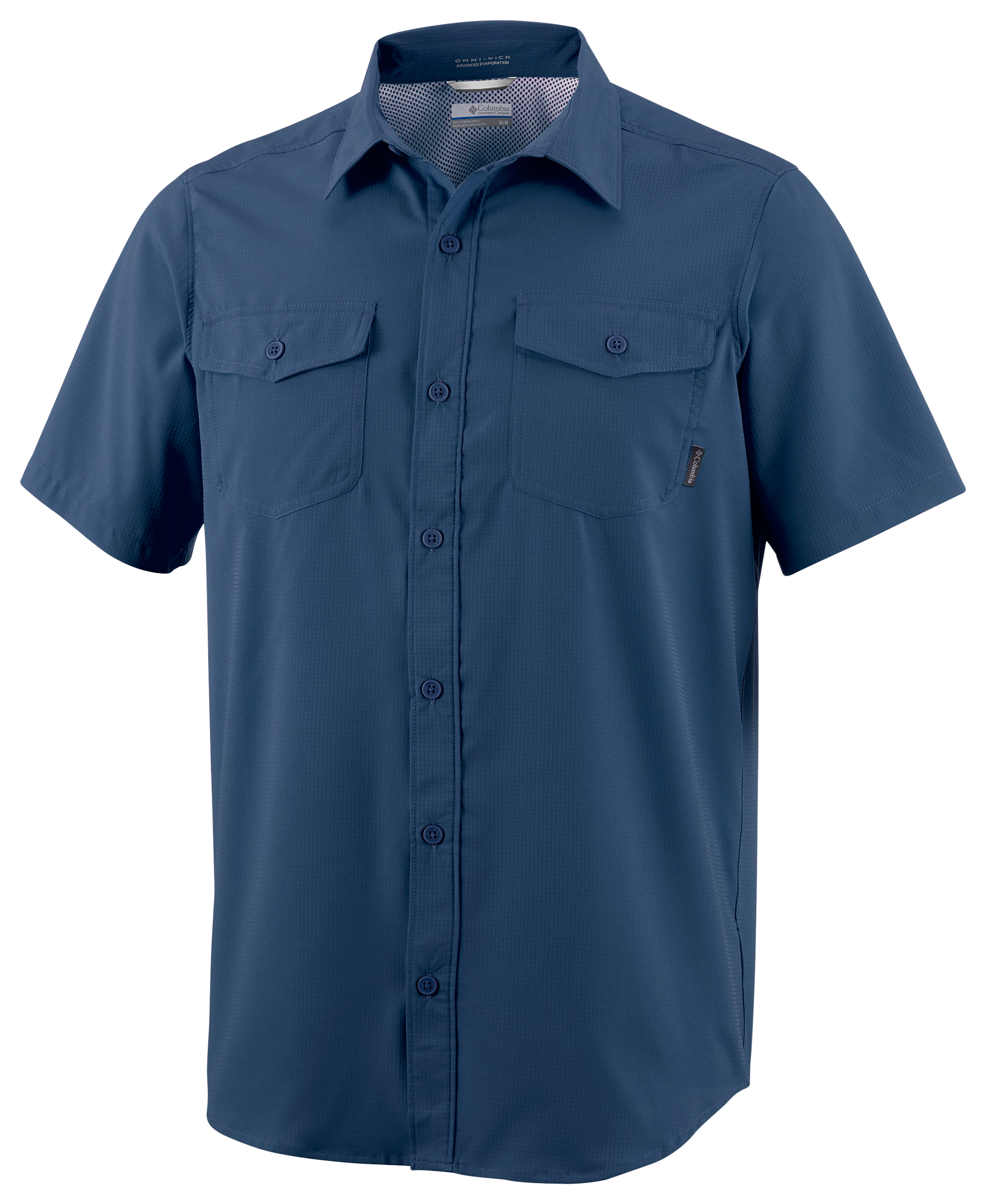 Image of Columbia Utilizer II Solid Short-Sleeve Shirt for Men - Collegiate Navy