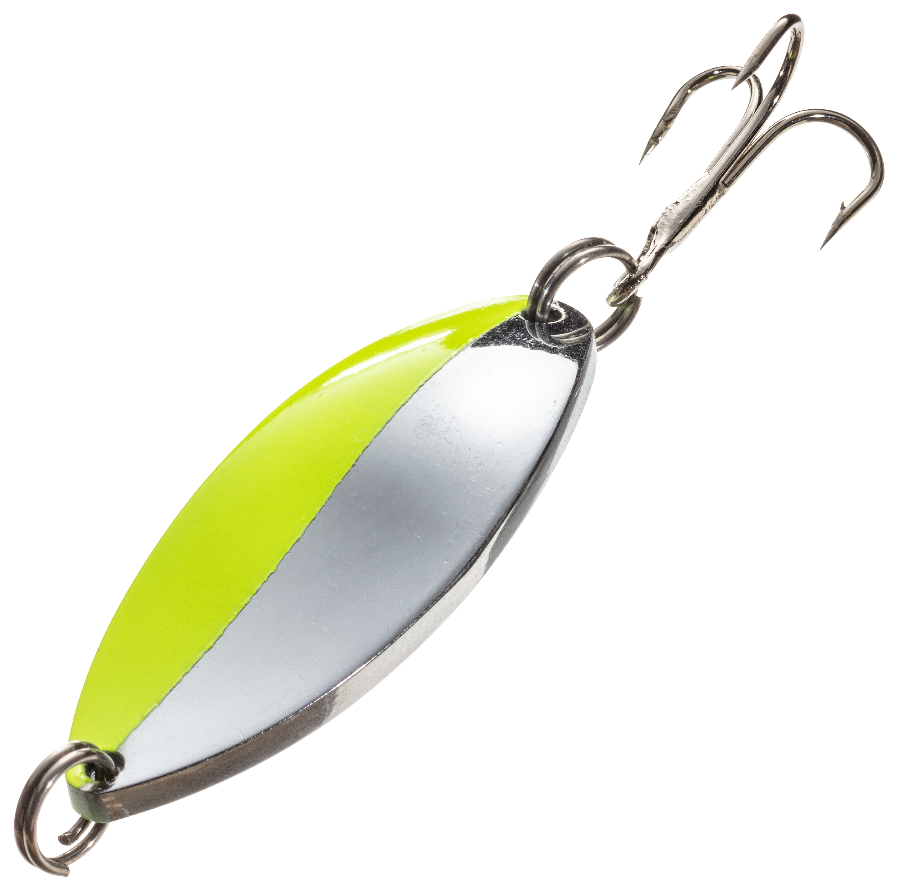 Bass Pro Shops Game Fish Spoon - 1/8 oz. - Nickel Chartreuse