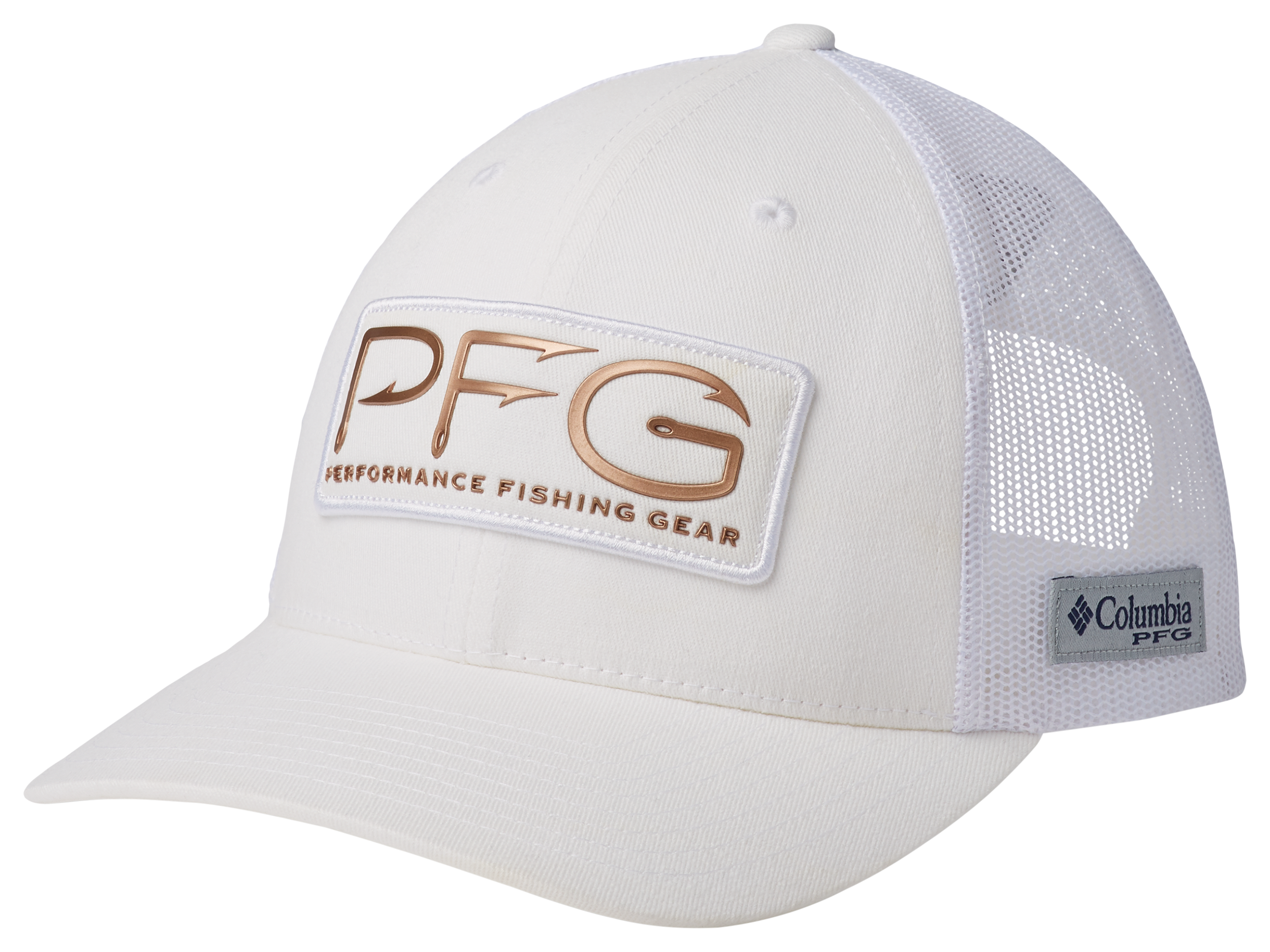 Columbia PFG Mesh Ball Cap for Ladies -White/PFG Hooks