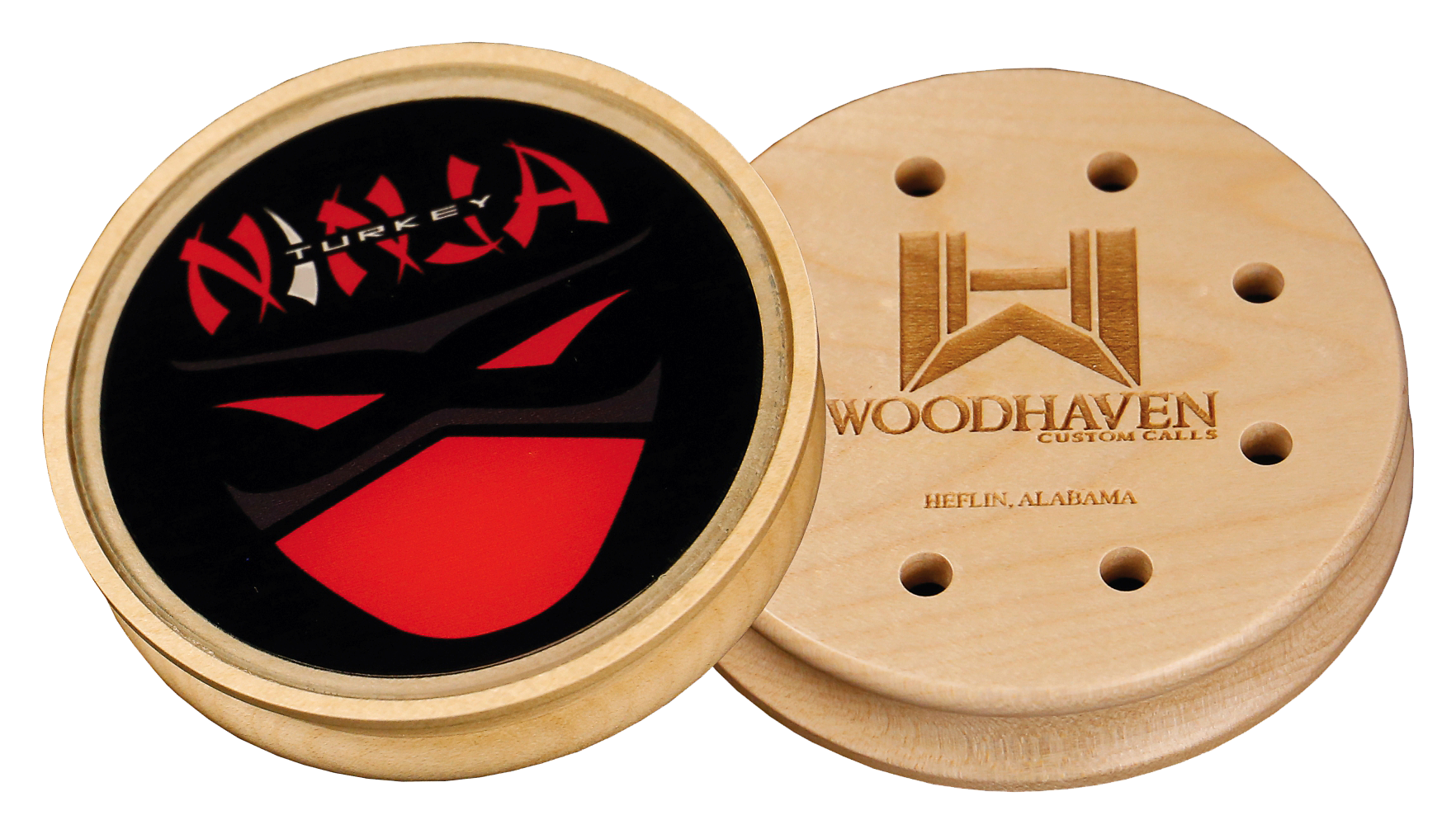WoodHaven Custom Calls Red Ninja Glass Friction Turkey Call