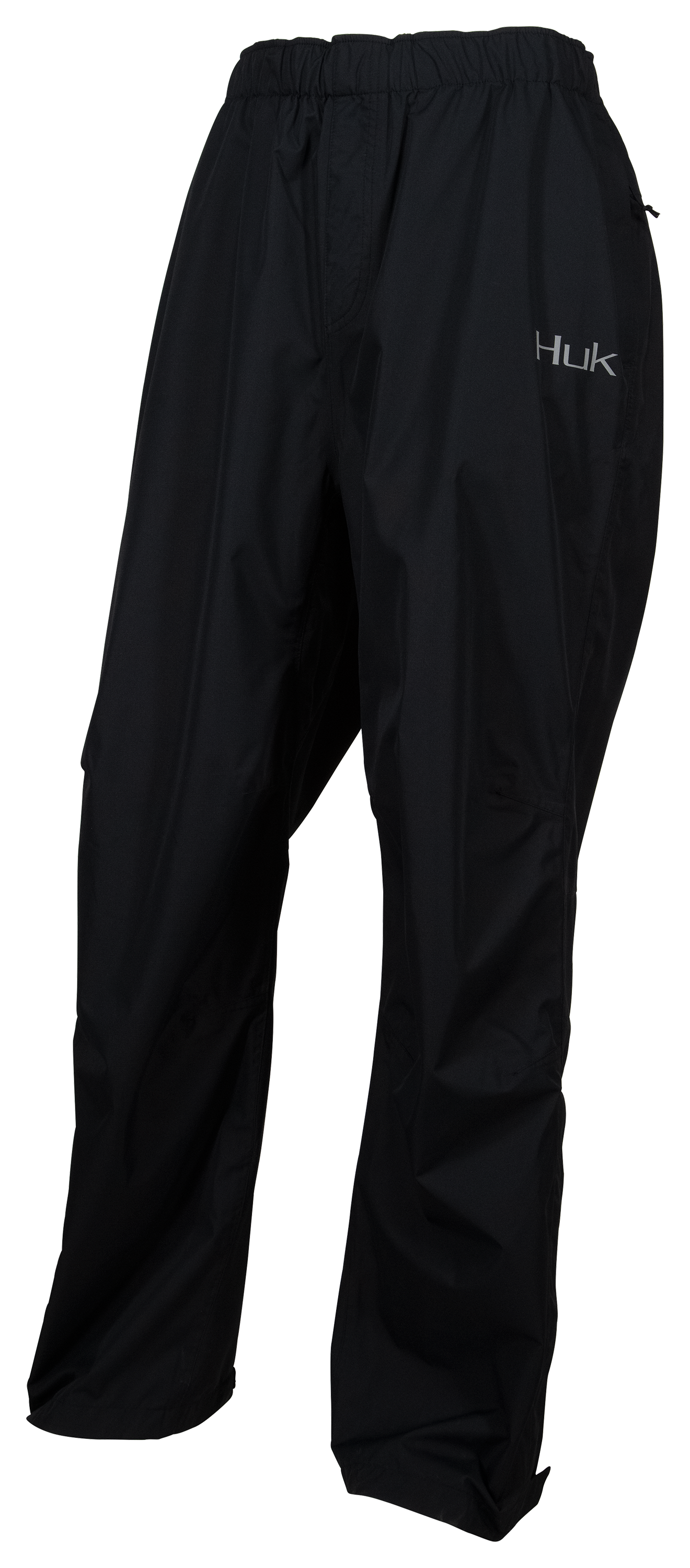 HUK Men's Gunwale Water Proof & Wind Resistant Rain Pant, Black
