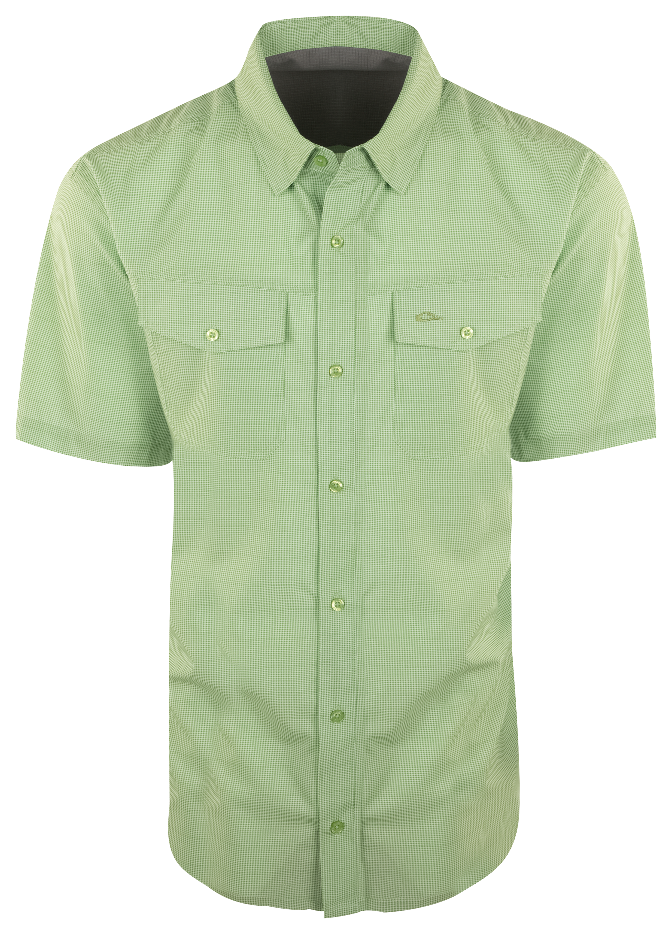 DRAKE Waterfowl Traveler's Check Short-Sleeve Shirt for Men