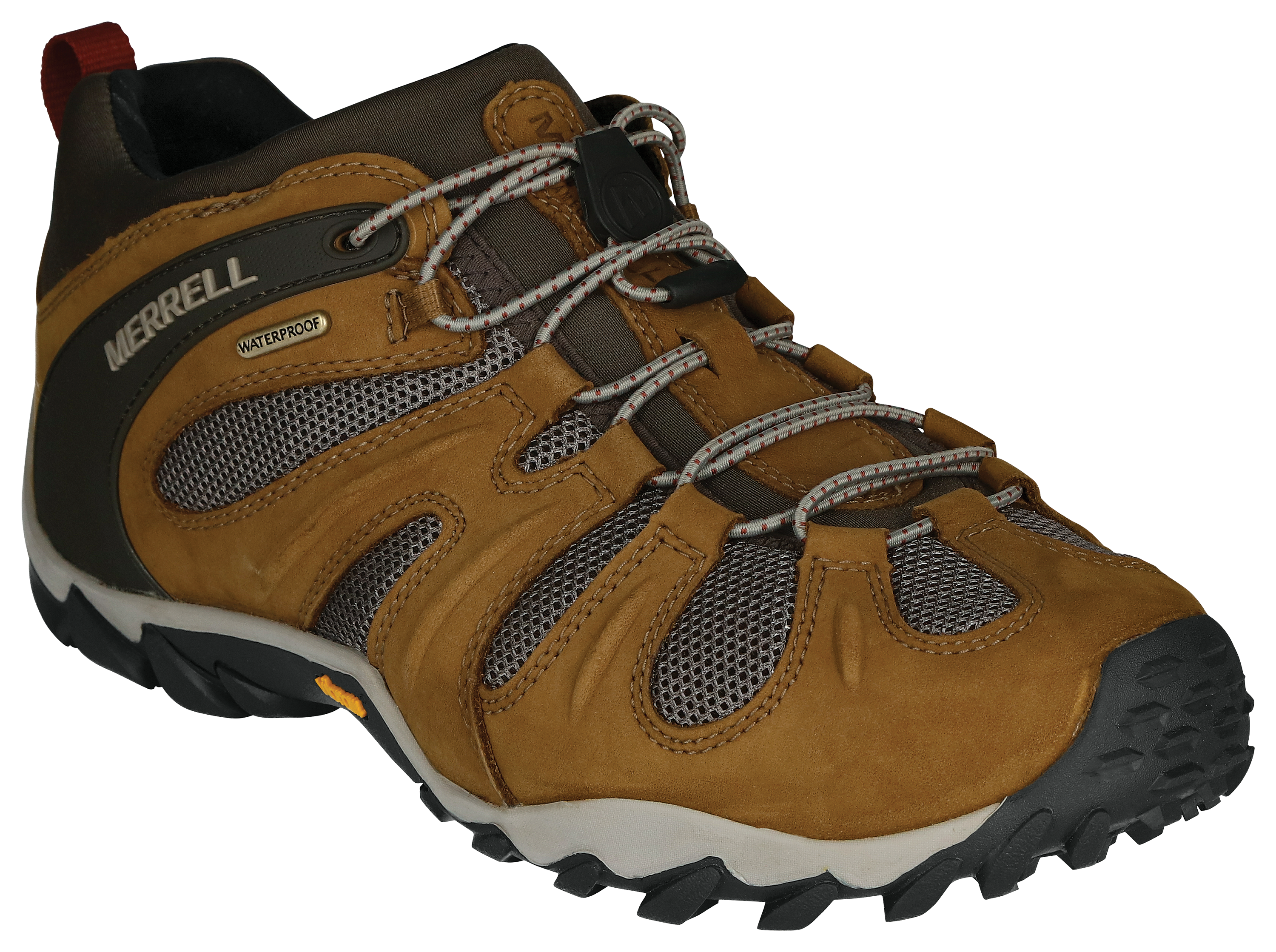 Image of Merrell Chameleon 8 Stretch Waterproof Hiking Boots for Men - Butternut