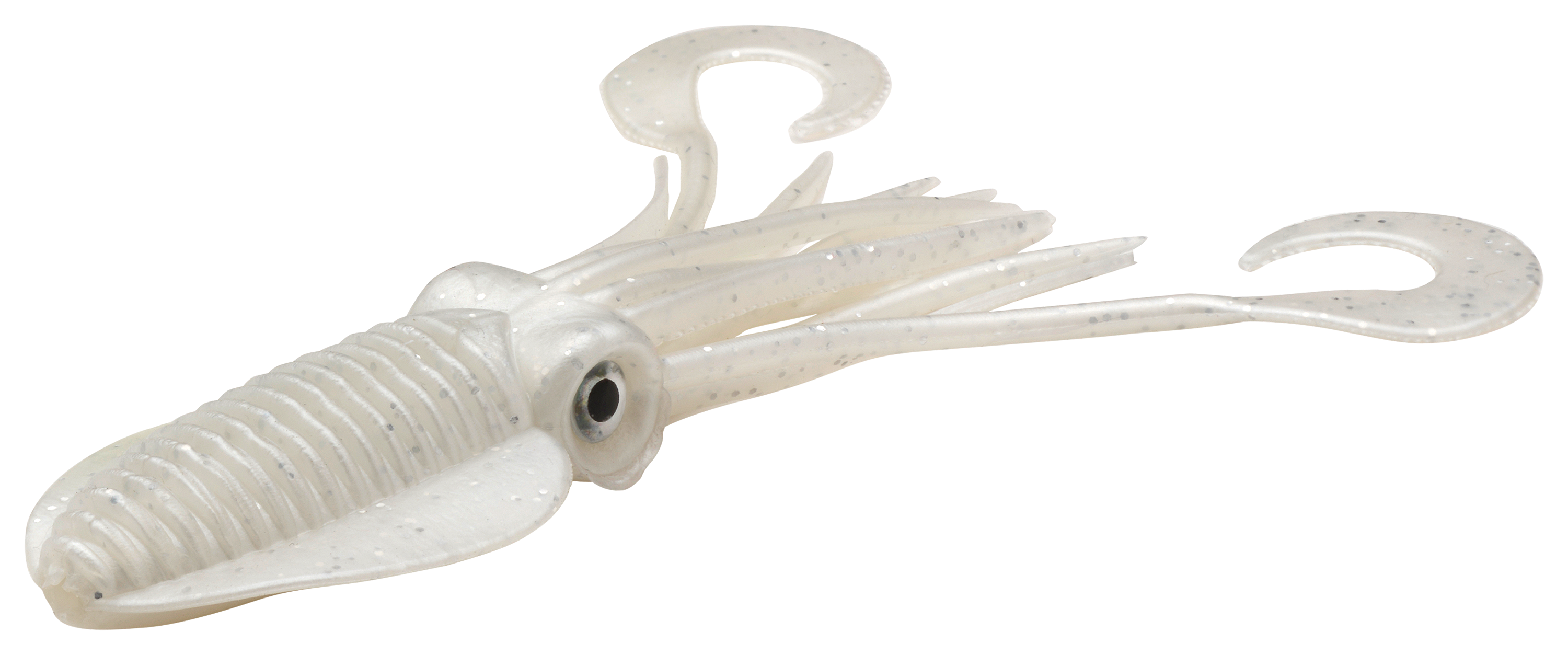 P-Line Twin Tail Squid - 4-1/2" - Pearl Glitter