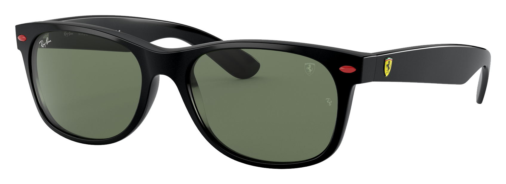 RAY-BAN New Wayfarer RB2132 Scuderia Ferrari Collection Glass Sunglasses