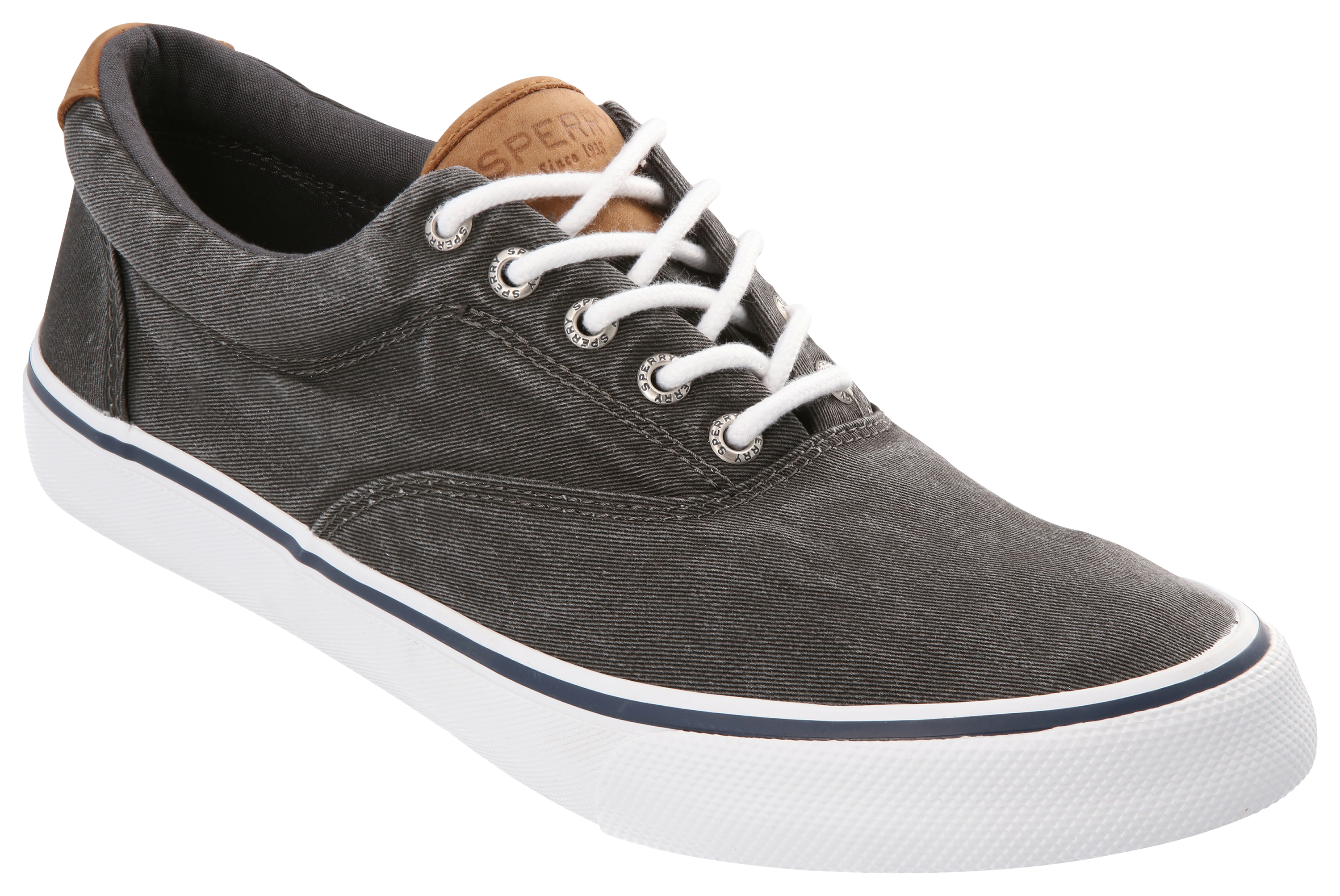 Image of Sperry Striper II CVO Sneakers for Men - Washed Black - 9M