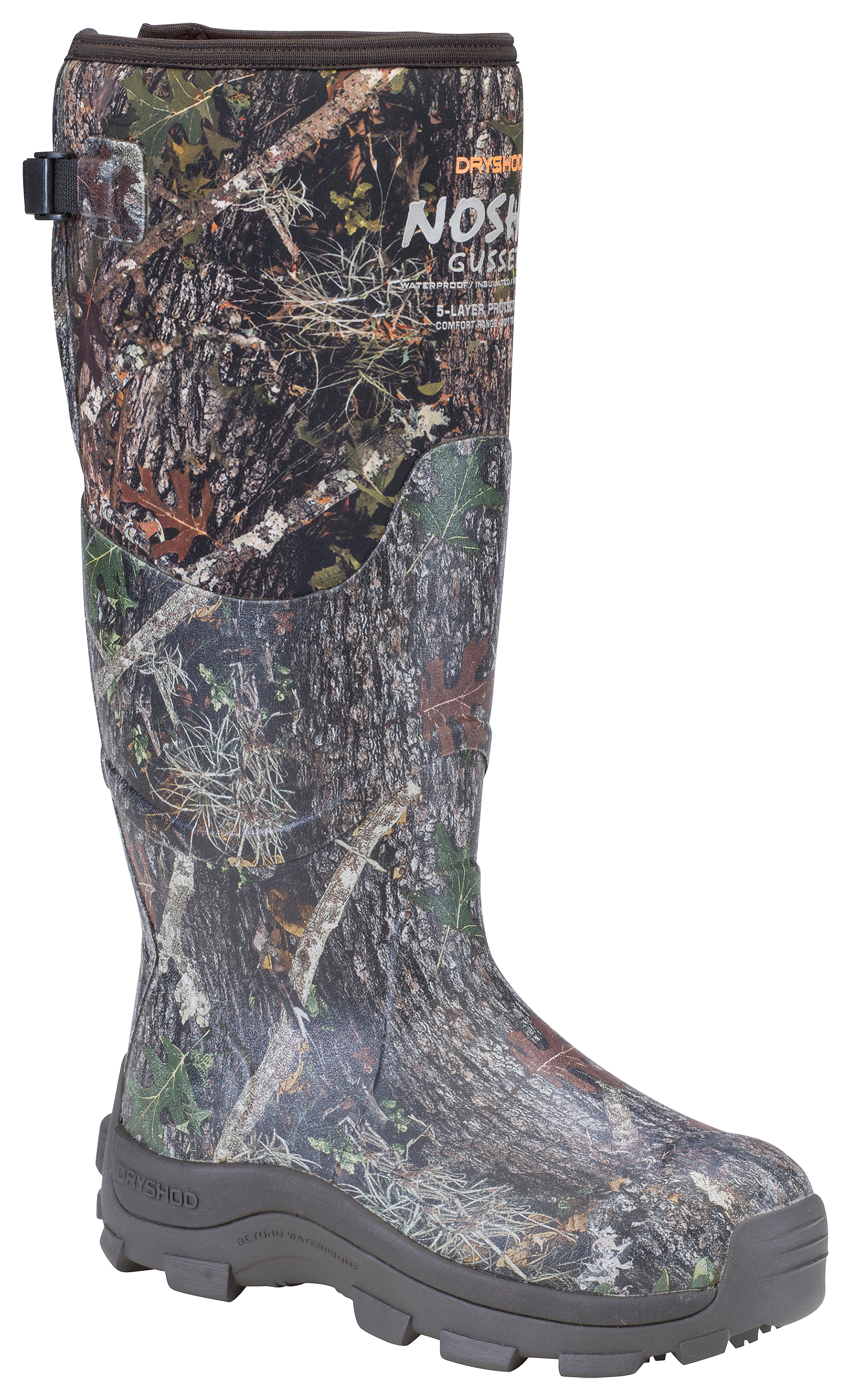 Image of Dryshod NOSHO Gusset Ultra Hunt Rubber Boots for Men - DS Camo - 8M