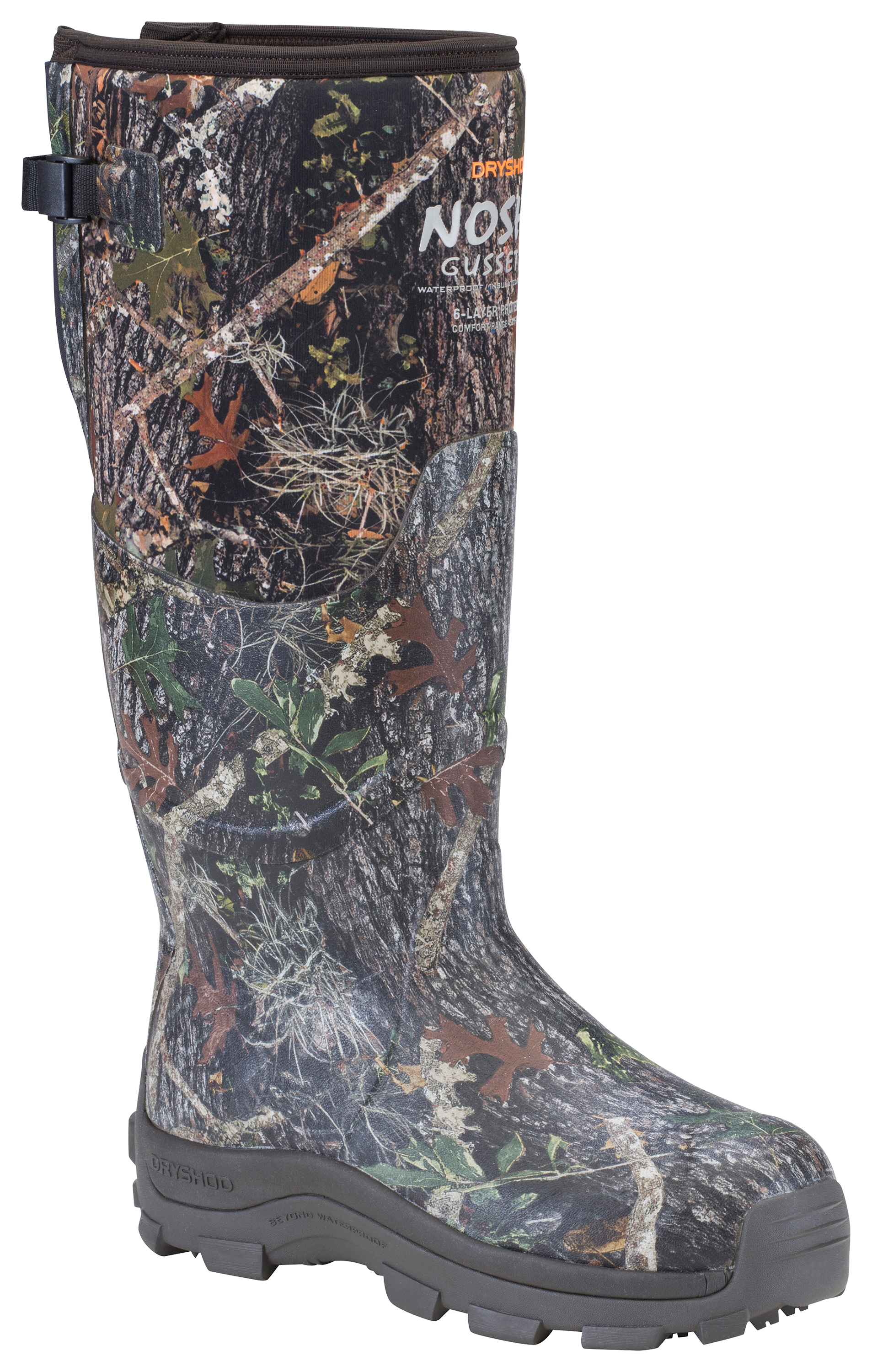 Image of Dryshod NOSHO Gusset XT Ultra Hunt Extreme Cold-Conditions Rubber Boots for Men - DS Camo - 8M