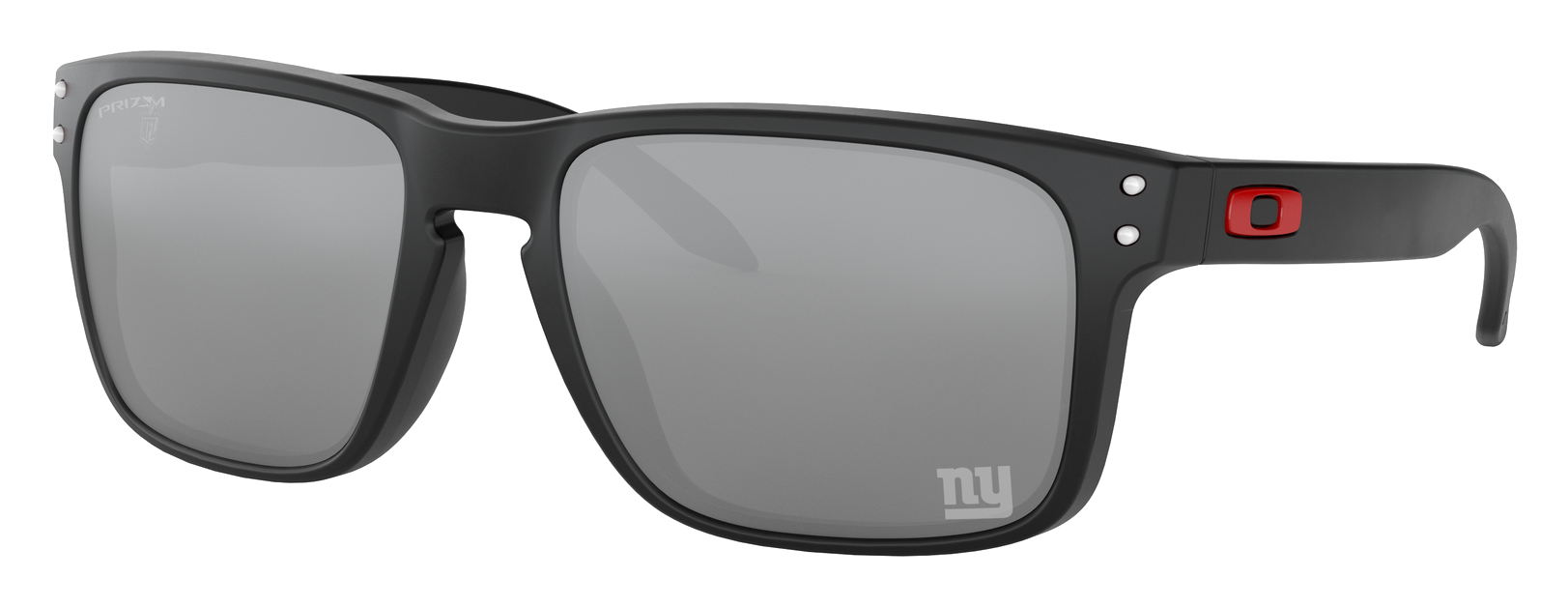 Image of Oakley NFL Holbrook OO9102 Prizm Grey Sunglasses - New York Giants/Matte Black/Prizm Black - X-Large