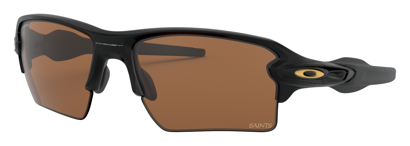 Oakley NFL Flak 2.0 XL OO9188 Prizm Bronze Sunglasses -  New Orleans Saints/Matte Black/Prizm Tungsten Mirror - Oakley