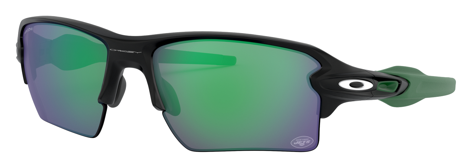Oakley NFL Flak 2.0 XL OO9188 Prizm Grey Sunglasses - New York Jets/Matte Black/Prizm Jade - Standard