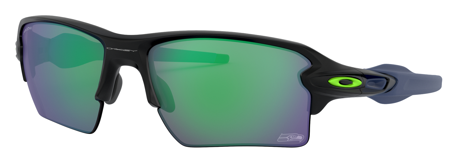 Oakley NFL Flak 2.0 XL OO9188 Prizm Grey Sunglasses - Seatlle Seahawks/Matte Jade/Prizm Black - Standard