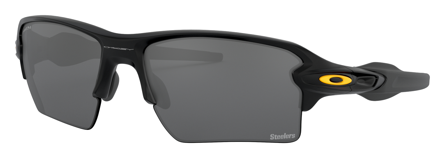 Oakley NFL Flak 2.0 XL OO9188 Prizm Grey Sunglasses - Pittsburgh Steelers/Matte Black/Prizm Black - Standard