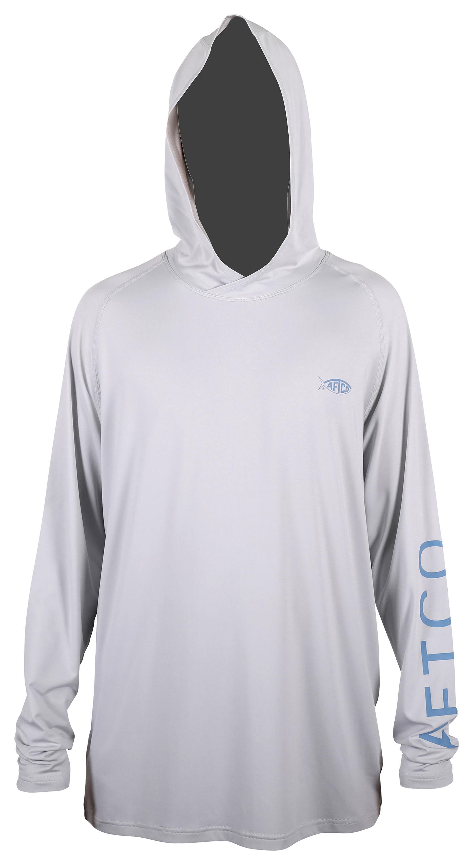 AFTCO Samurai 2 Long-Sleeve Hoodie for Men - Silver Heather - M