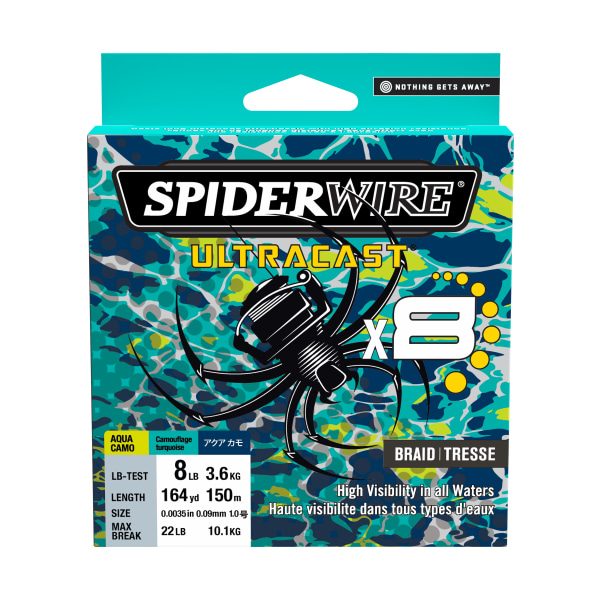 SpiderWire UltraCast Braid - Aqua Camo - 50 lb - 328 Yards