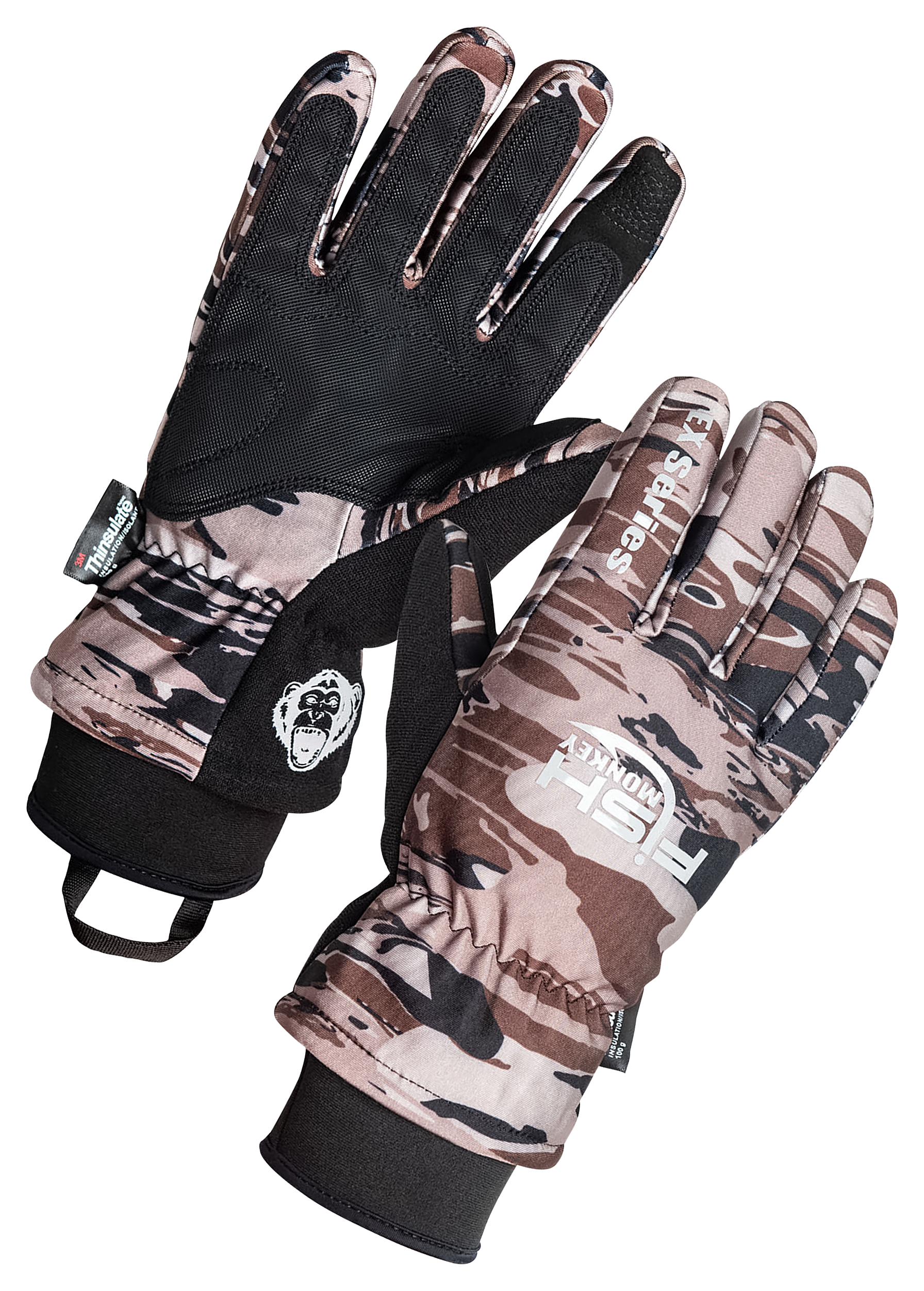 Fish Monkey Tundra EX Waterproof Premium Insulated Full-Finger Fishing  Gloves
