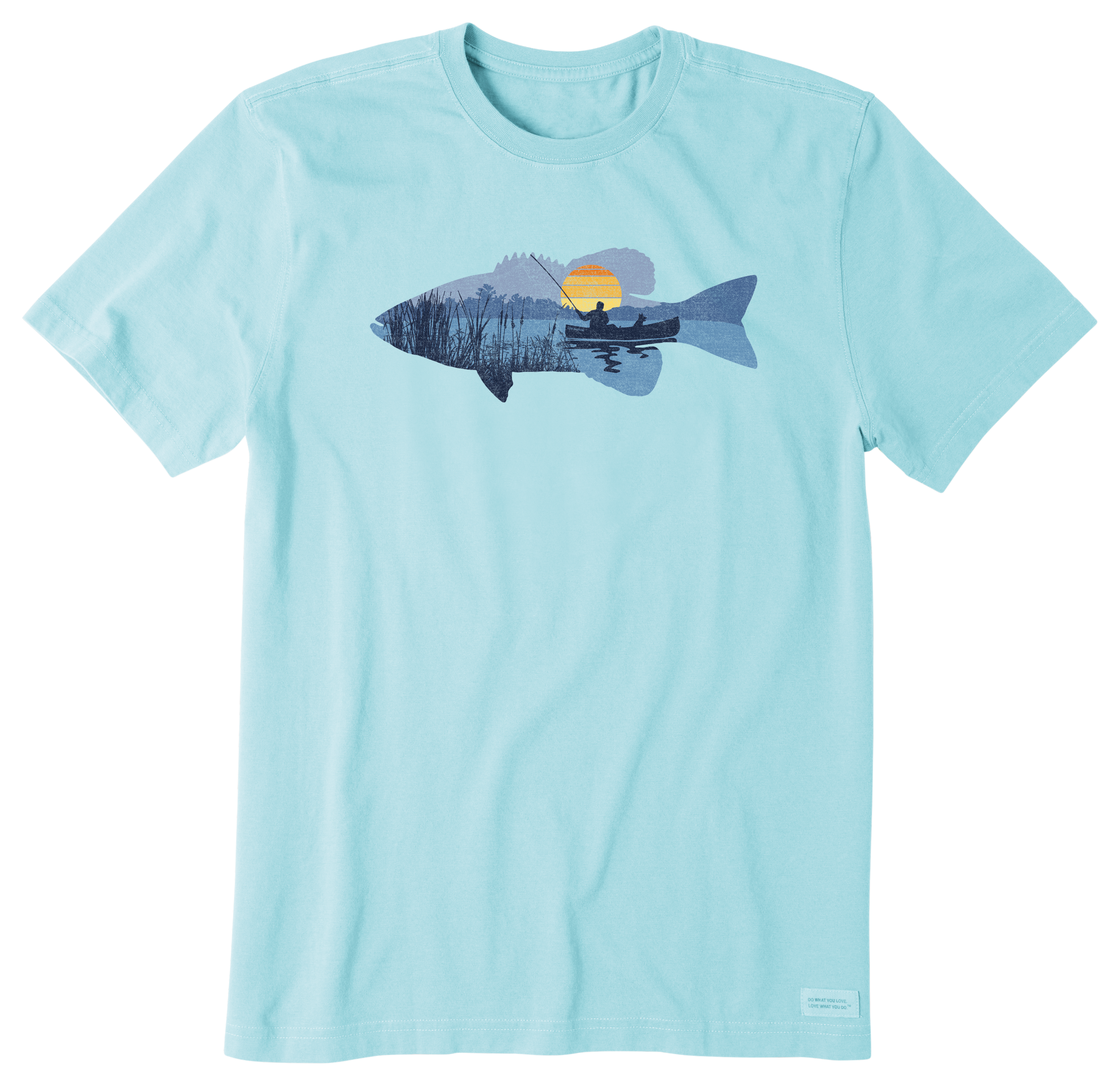 Life is Good Fishing Vintage Short-Sleeve Shirt for Men