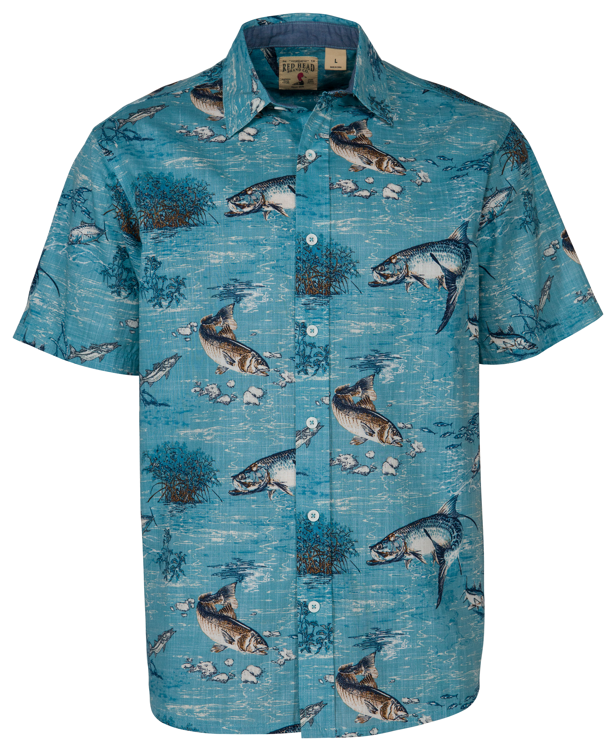 RedHead Saltfish Crosshatch Short-Sleeve Shirt for Men