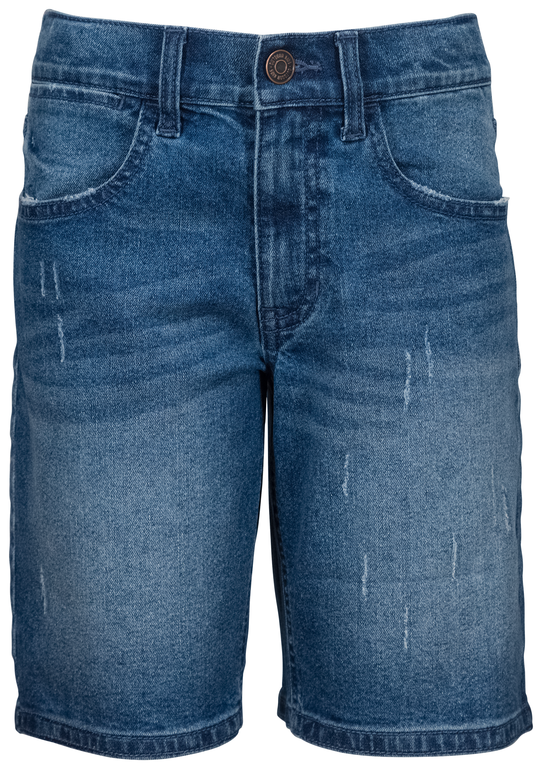Bass Pro Shops Denim Shorts for Toddlers - Dark Wash - 4T