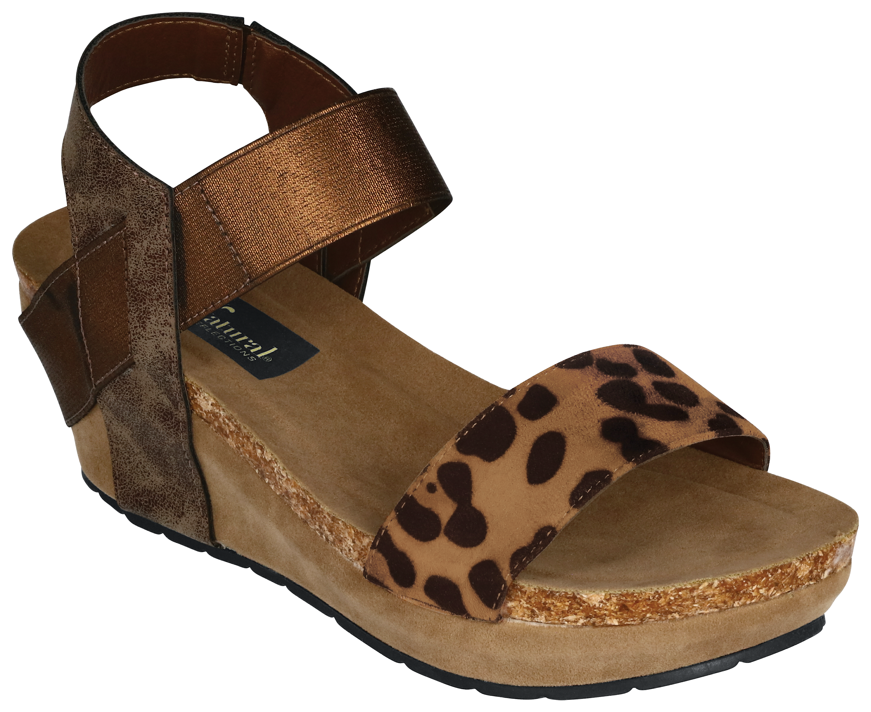 NATURAL REFLECTIONS Sandra Wedge Sandals