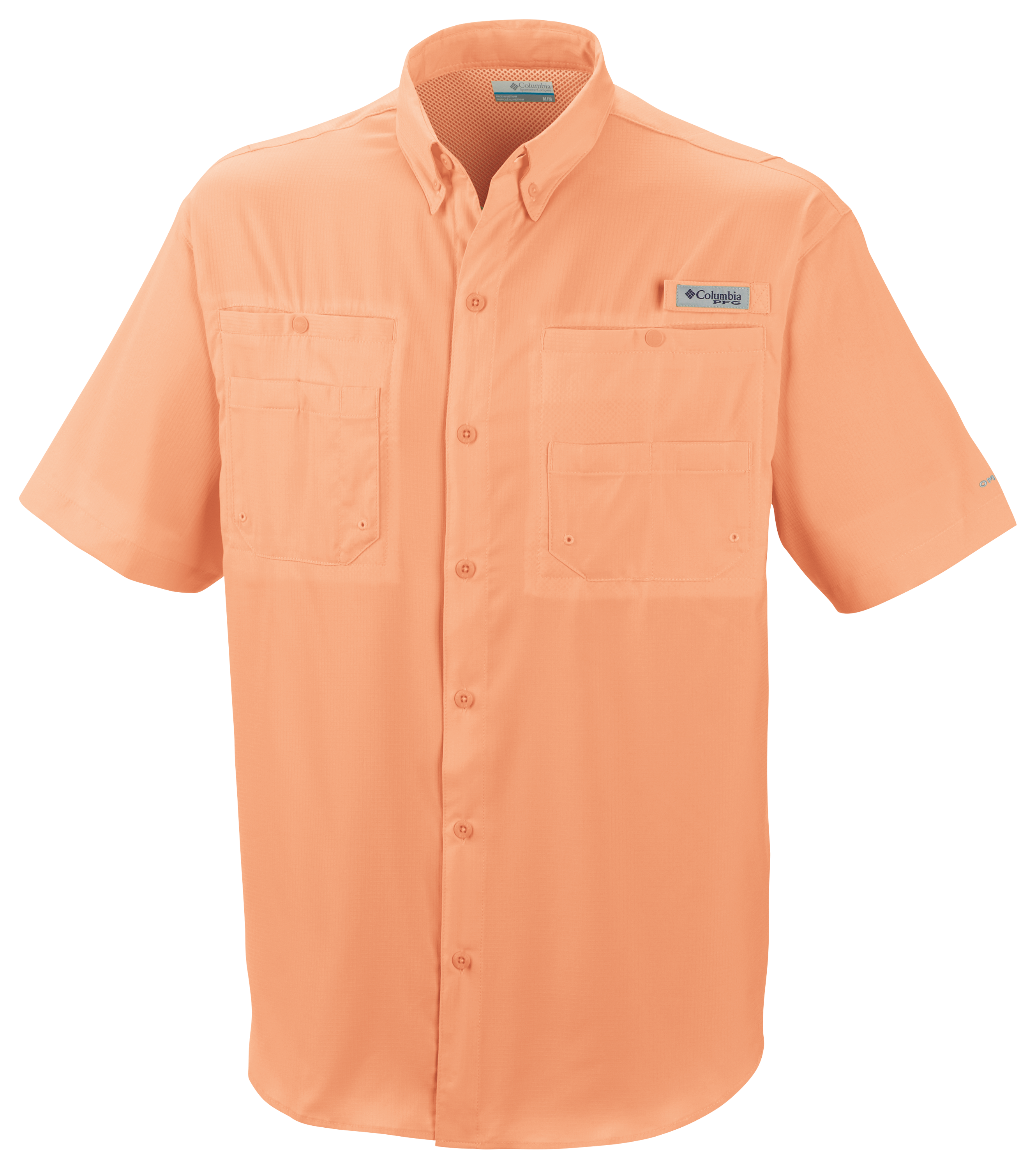 Image of Columbia Tamiami II Short-Sleeve Button-Down Shirt - Bright Nectar