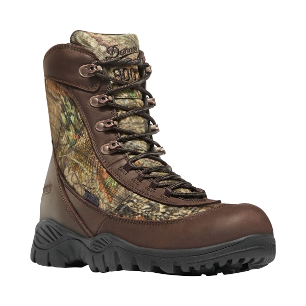 Danner Element 8″ 800-Gram Insulated Waterproof Hunting Boots for Men - Mossy Oak Break-Up Country - 12W