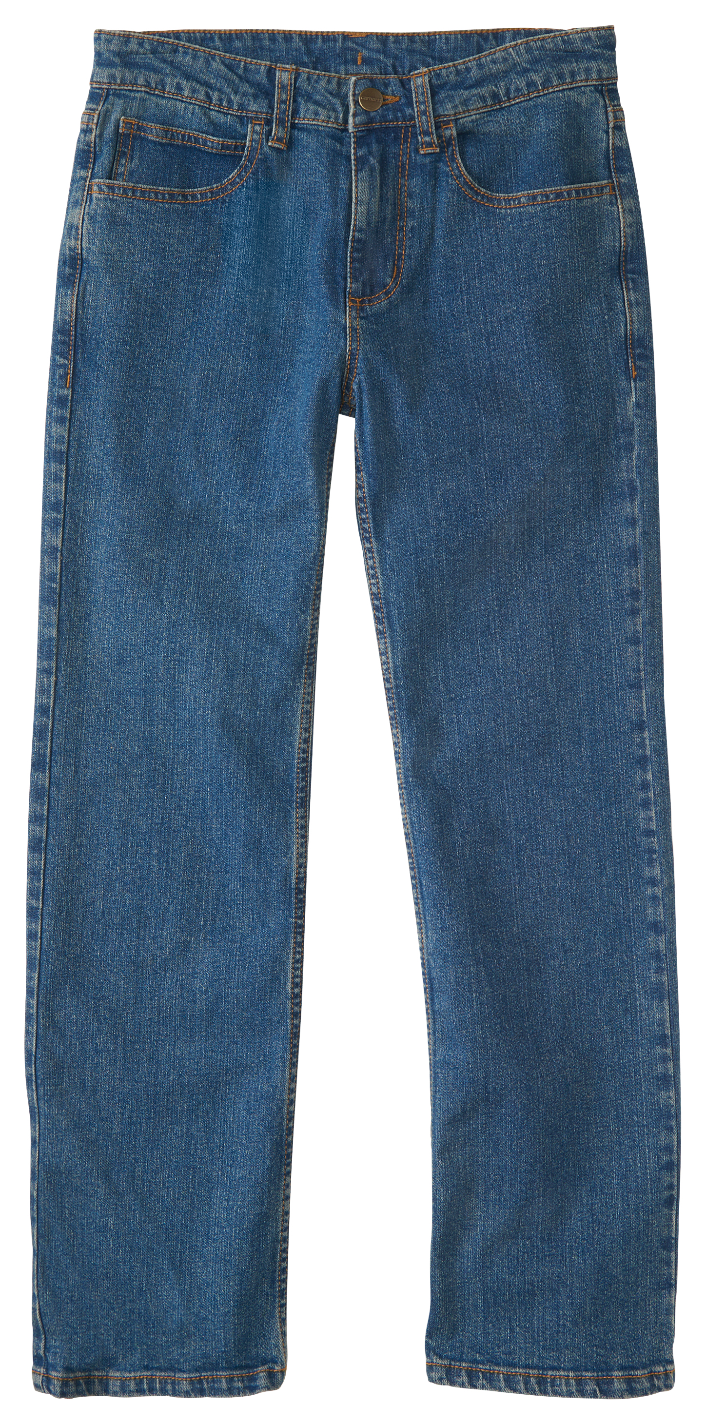 Image of Carhartt Denim 5-Pocket Jeans for Kids - Medium Wash Denim - 12