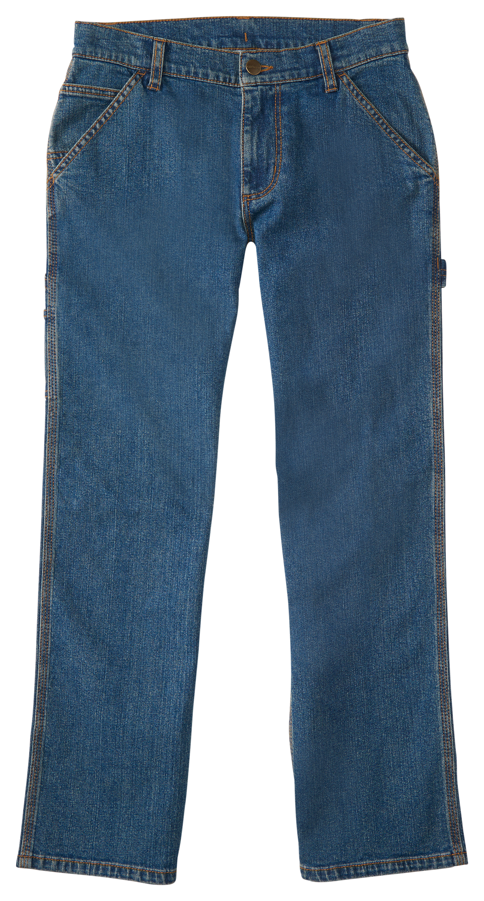 Image of Carhartt Denim Dungarees for Kids - Medium Wash Denim - 12