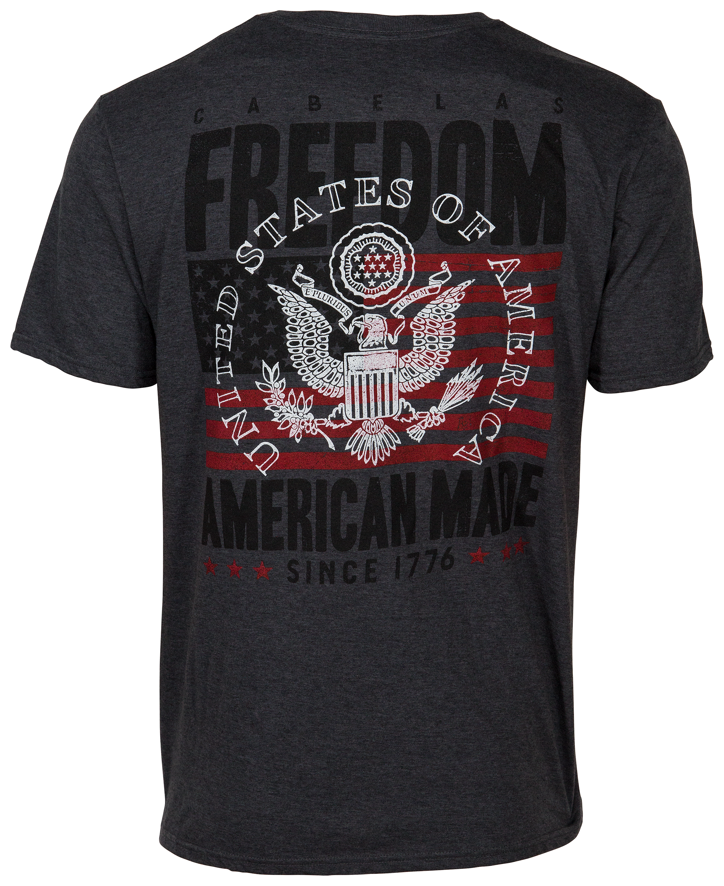 Cabela's Freedom Coin Short-Sleeve T-Shirt for Men - Heather Gray - 4XL product image