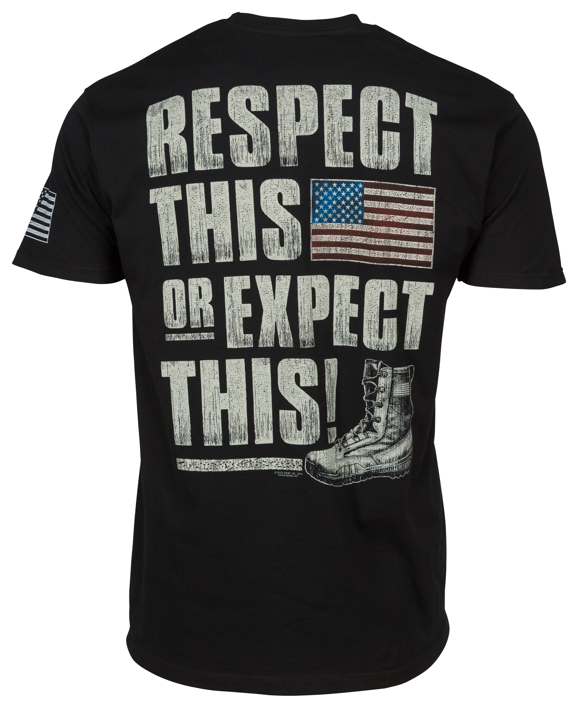 Buckwear Respect This Short-Sleeve T-Shirt for Men - Black - S