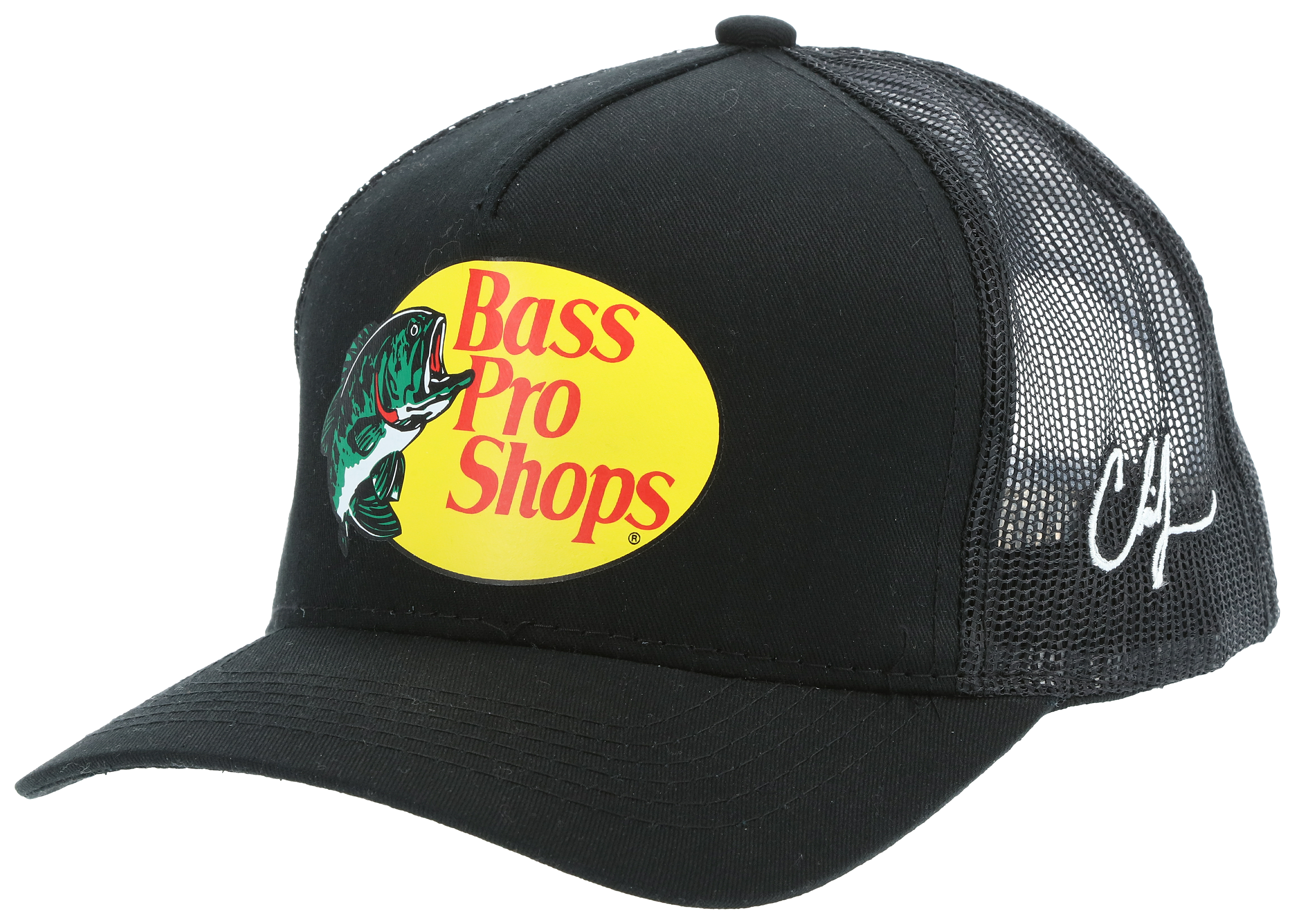 Bass Pro Shops, Accessories, Bass Pro Shops Fishing Trucker Hat Mesh Cap  Adjustable Snapback White