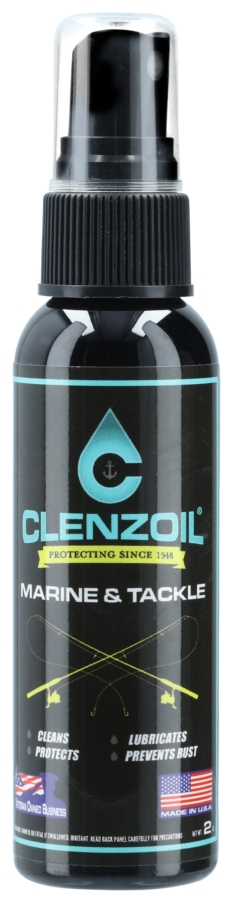 Clenzoil Marine & Tackle 0.5 oz. Fishing Reel Oil Needle Oilers | 3 Pack |  One-Step Cleaner, Lubricant, Protectant [CLP] Cleaning + Lubricating Oil in