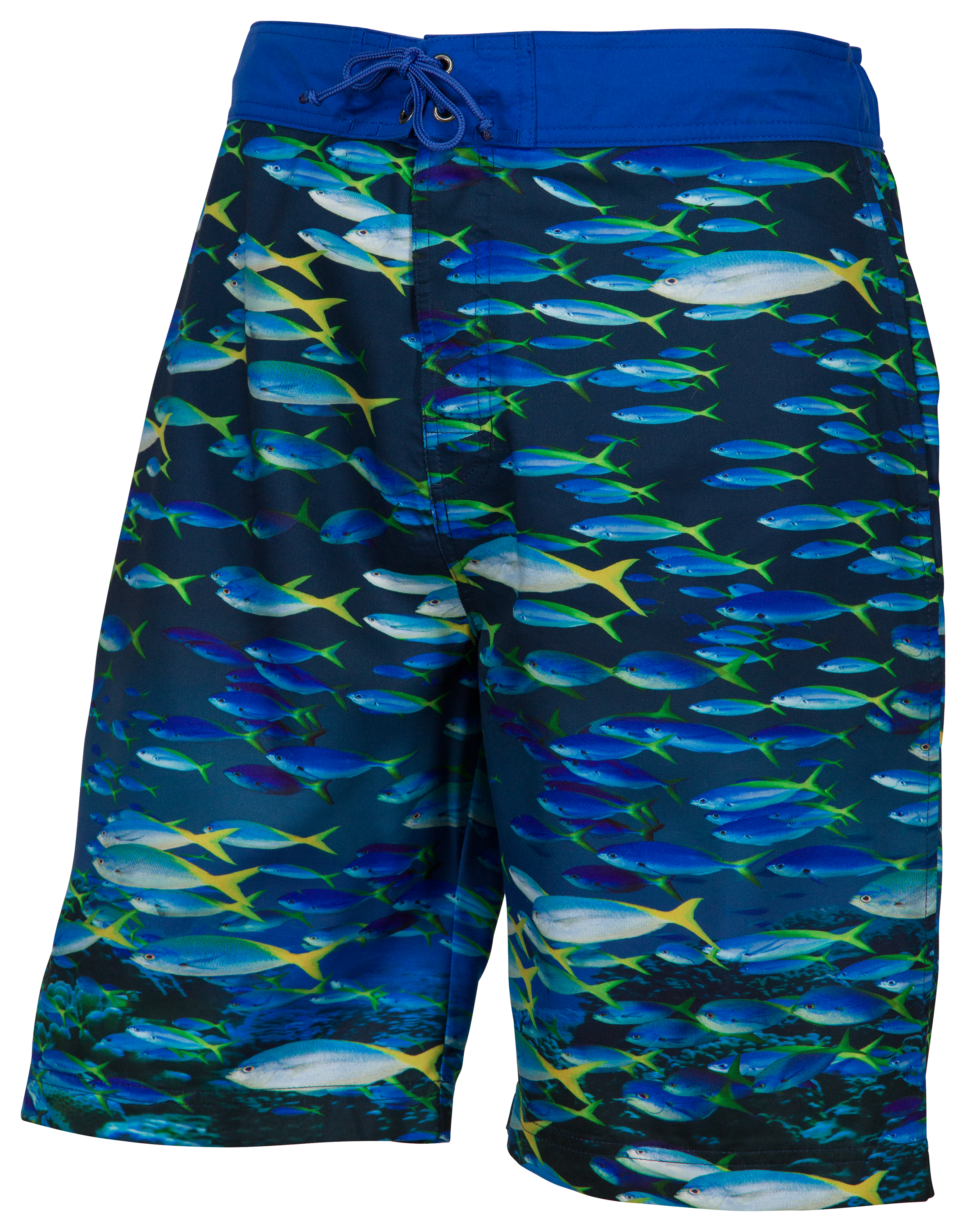 Bass Pro Shops Fish School Print Swim Trunks for Men