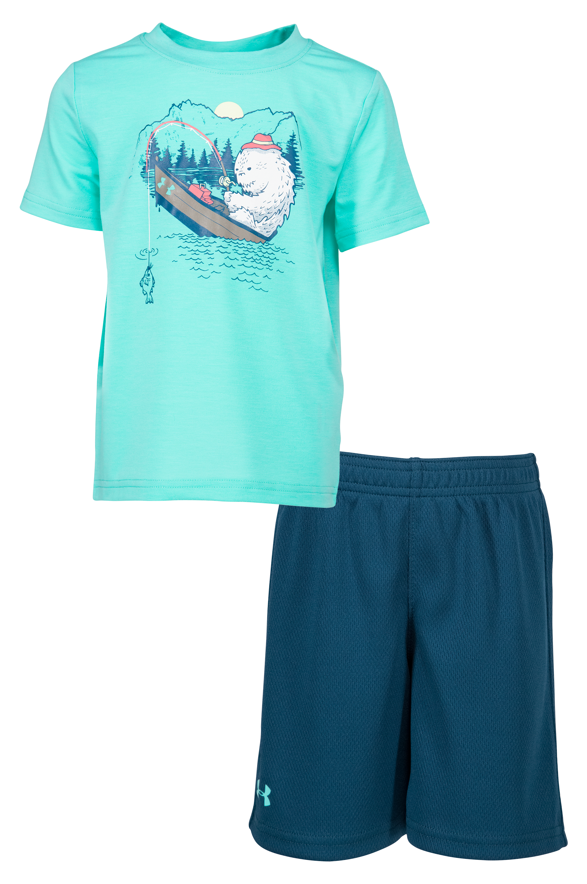 Under Armour Yeti Fishing Short-Sleeve T-Shirt and Shorts Set for Babies,  Toddlers, or Kids