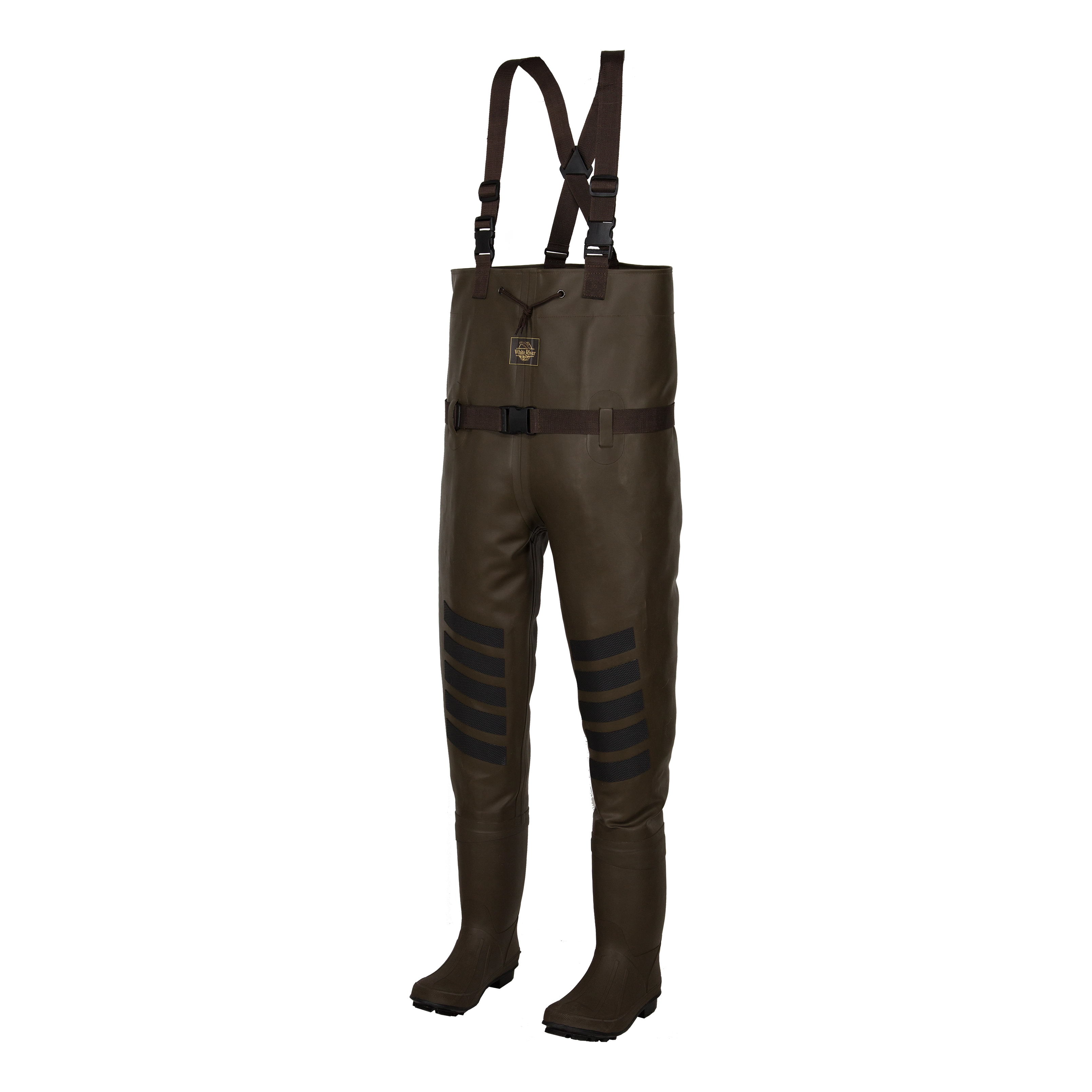 WHITE RIVER FLY SHOP Rubber Boot-Foot Chest Waders for Men