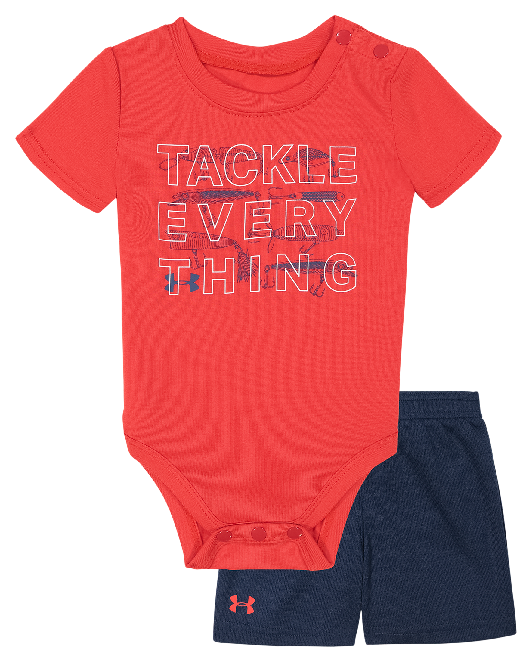Under Armour Tackle Everything Short-Sleeve Bodysuit and Shorts Set for Bab