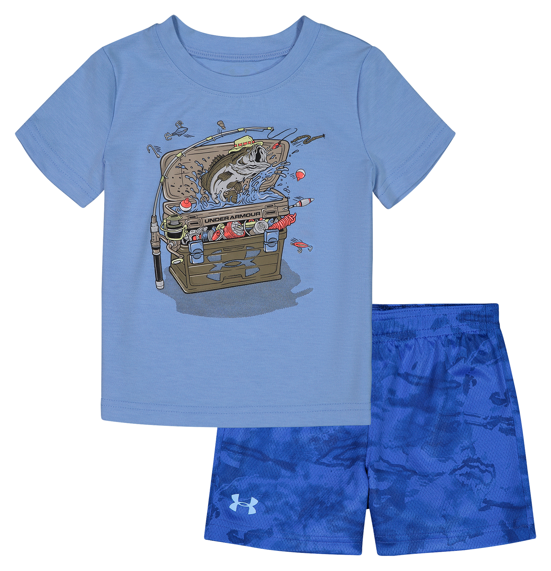 Under Armour Tackle Box Short-Sleeve T-Shirt and Shorts Set for