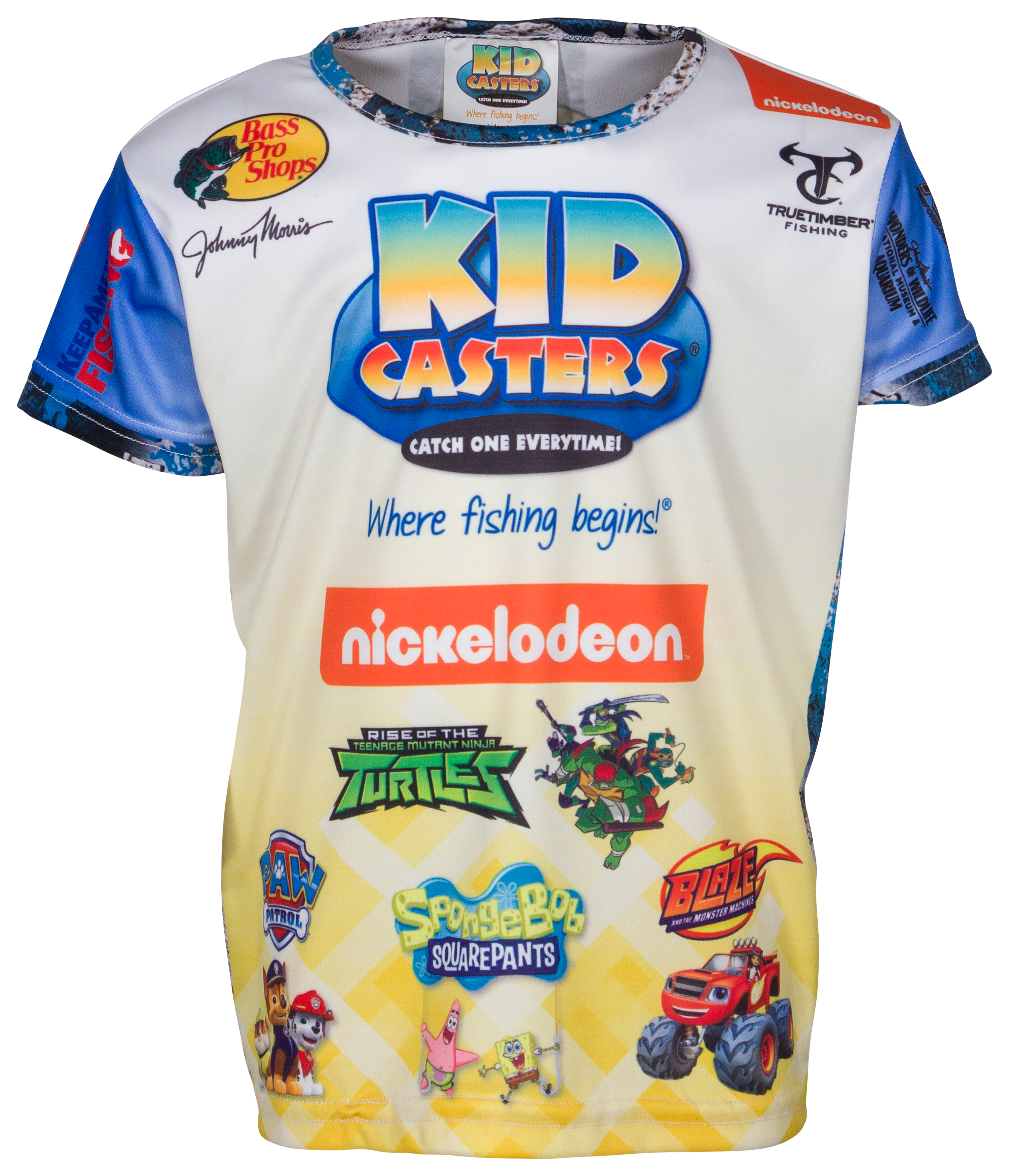 Bass Pro Shops Kid Casters Fishing Short-Sleeve Shirt for Toddlers or Boys - Yellow - S