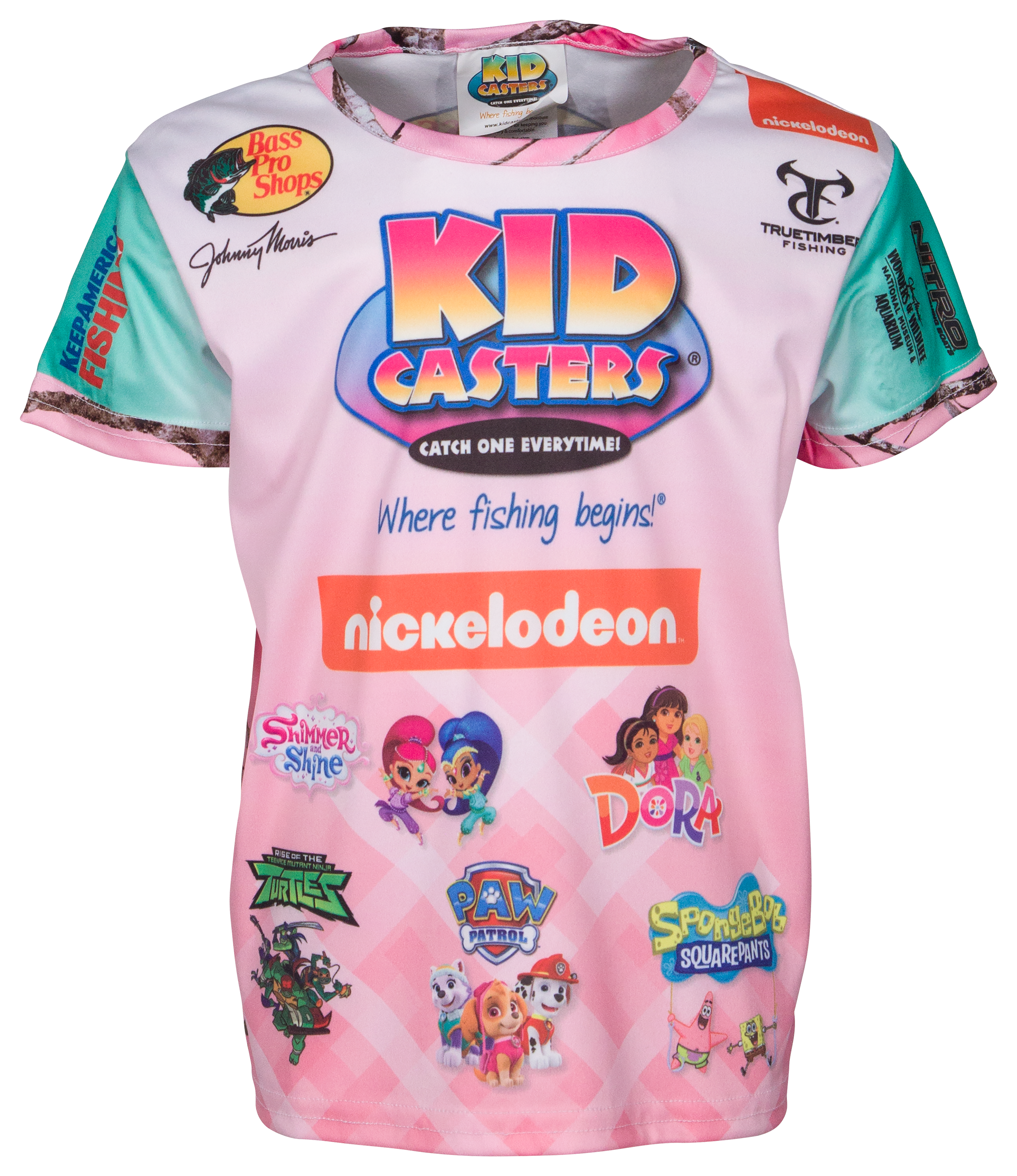 BASS PRO SHOPS Kid Casters Fishing Short-Sleeve Shirt for Girls