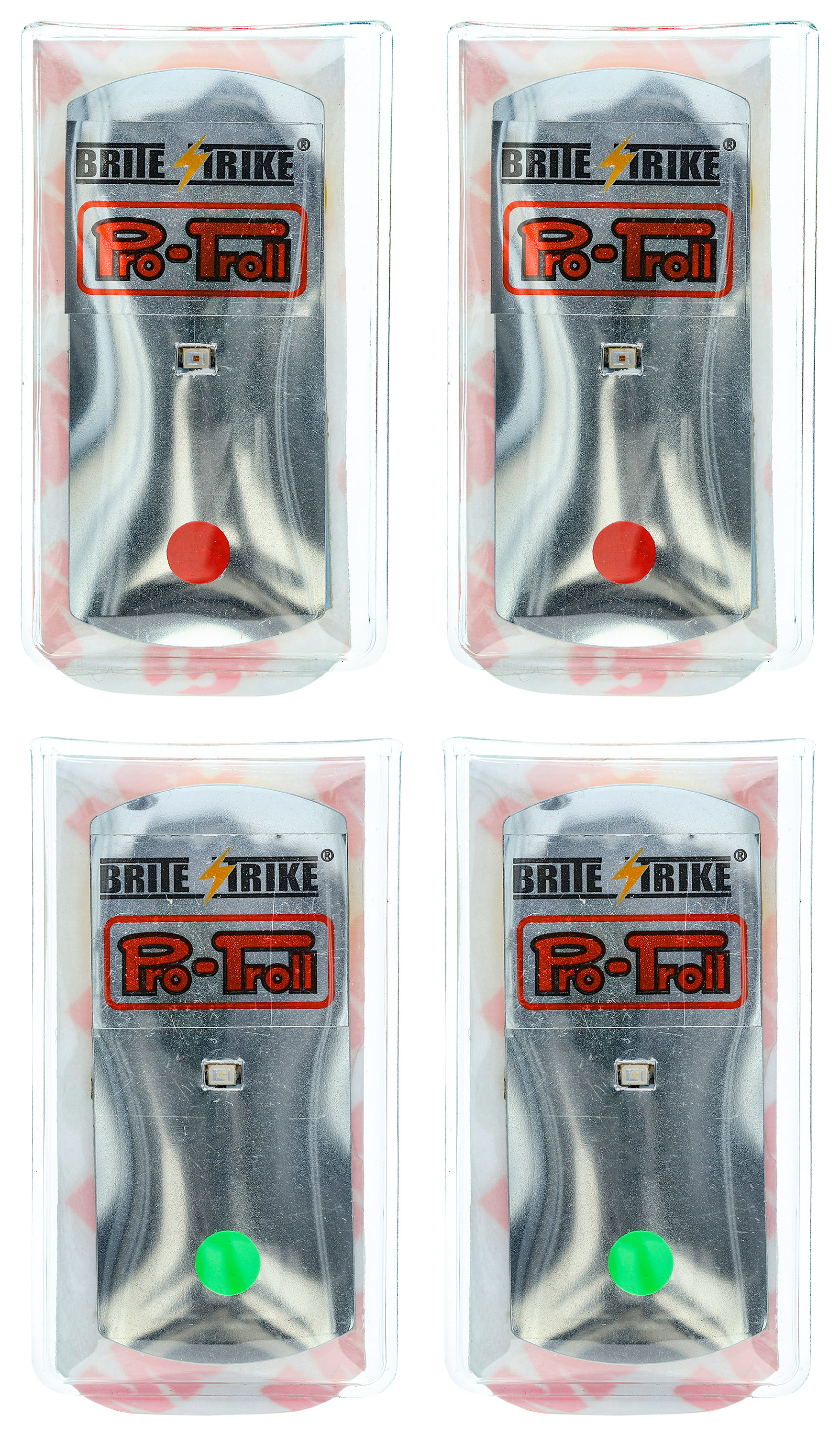Pro-Troll Strike-Lite Adhesive Lights - Green/Red