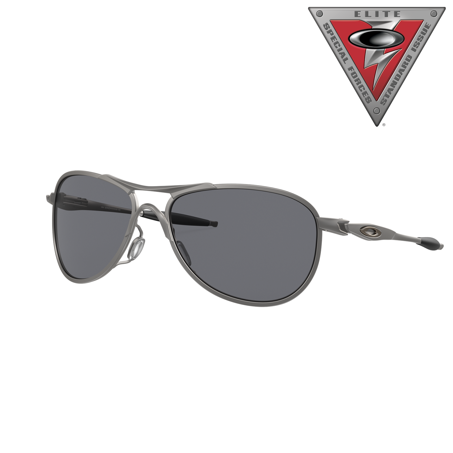 Image of Oakley SI Ballistic Crosshair OO4069 Sunglasses - Matte Gunmetal/Gray - X-Large