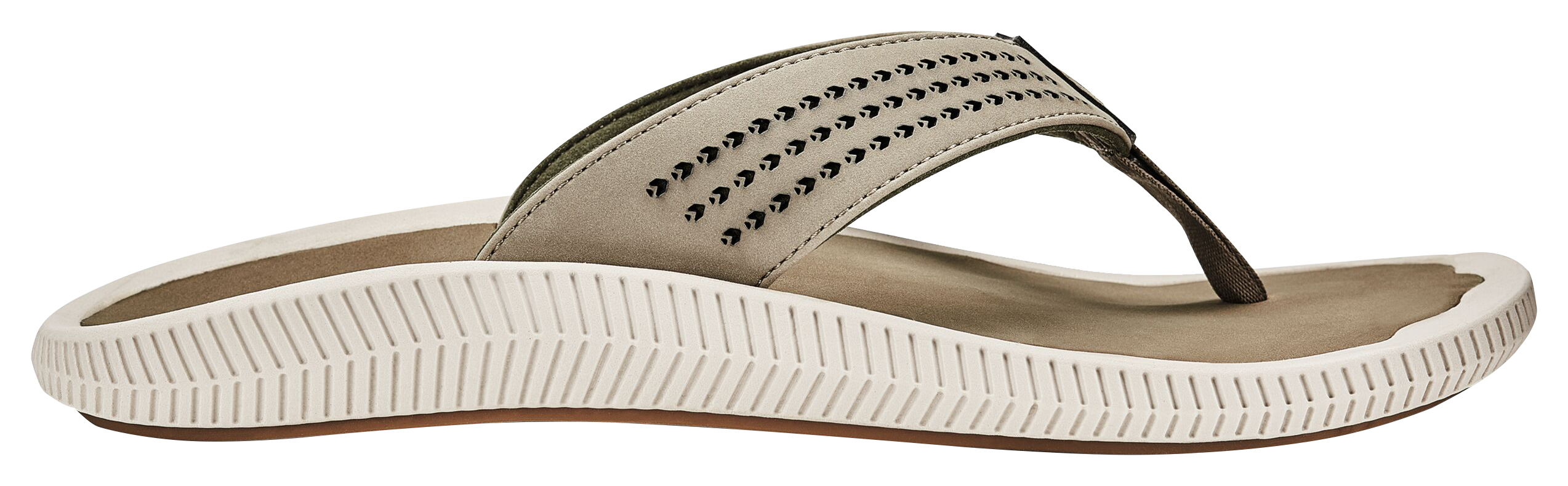 Image of OluKai Ulele Beach Sandals for Men - Clay/Mushroom