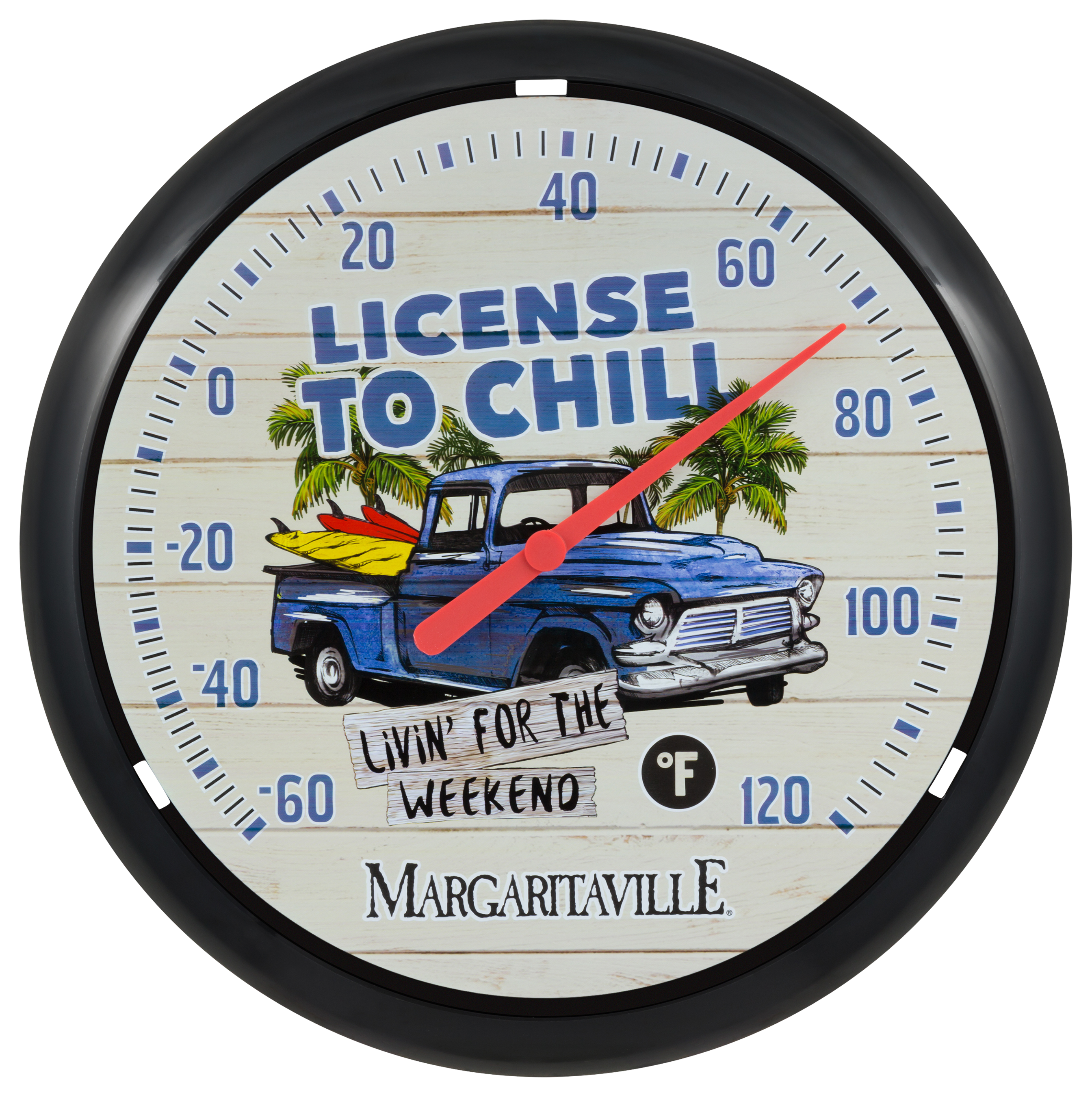 La Crosse License To Chill Margaritaville Round Dial Thermometer