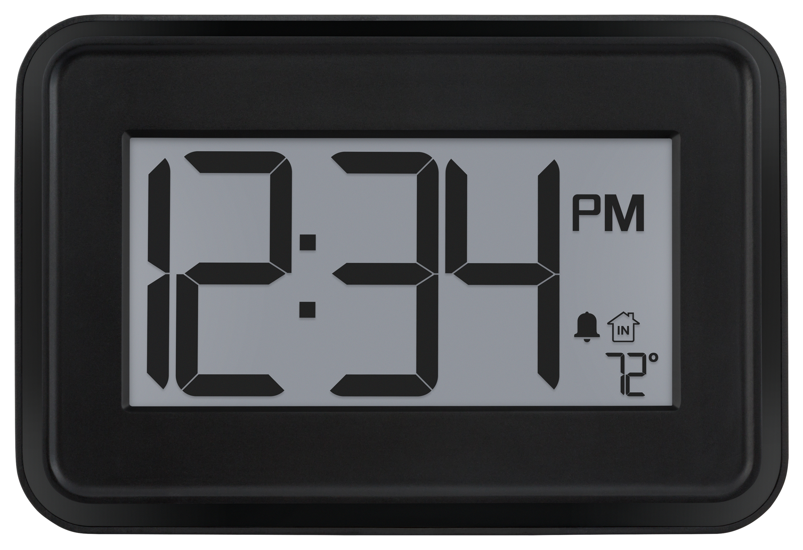 La Crosse Digital Wall Clock with Temperature and Timer