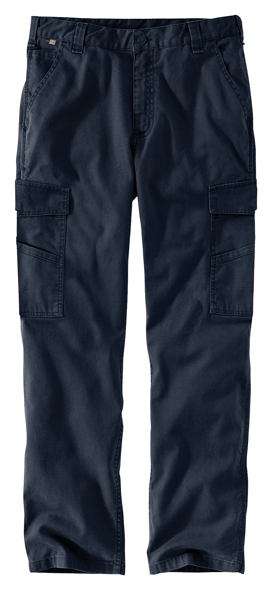 Image of Carhartt Flame-Resistant Relaxed Straight Rigby Cargo Pants - Navy - 30x30